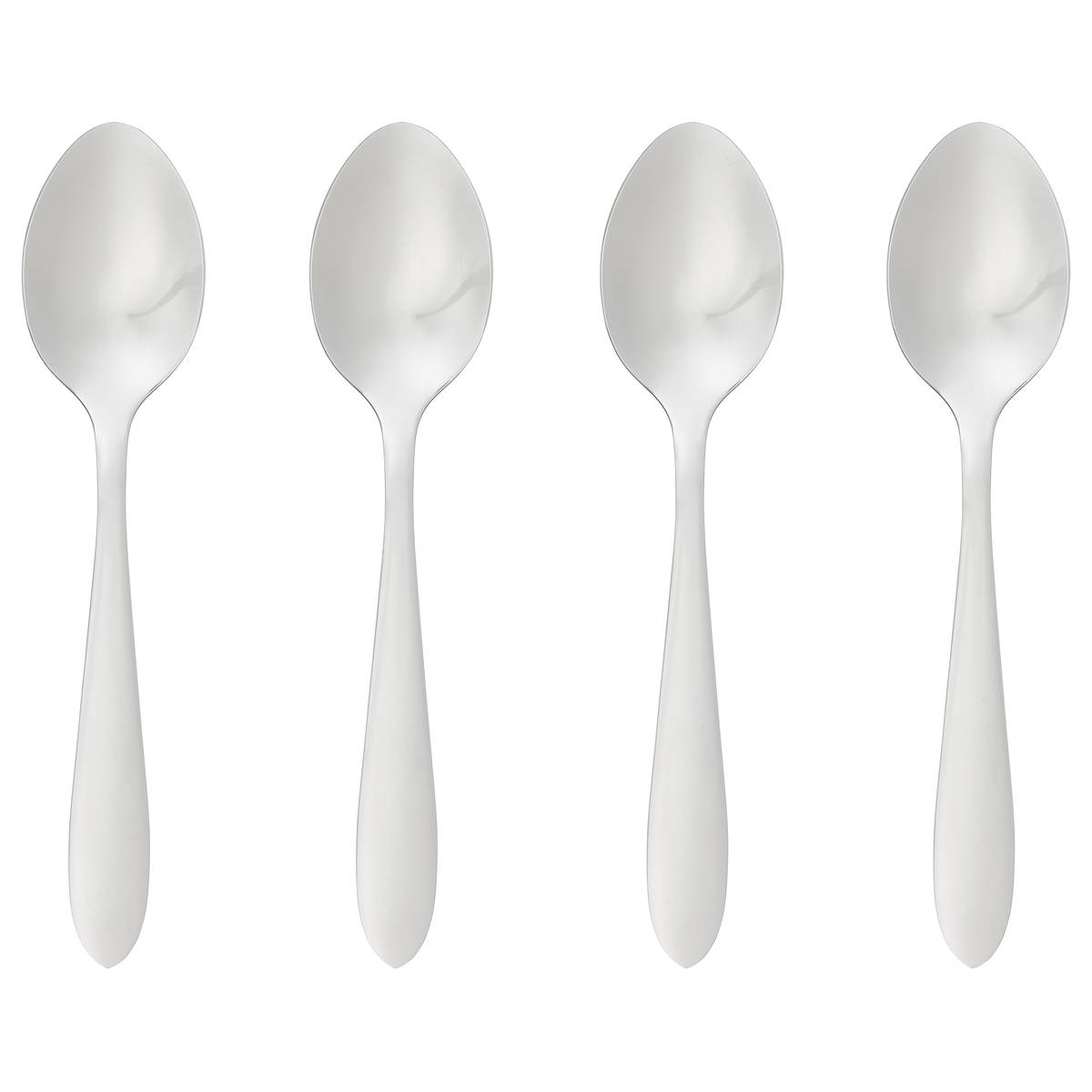 Set of 4 teaspoons "Nevis" Silver