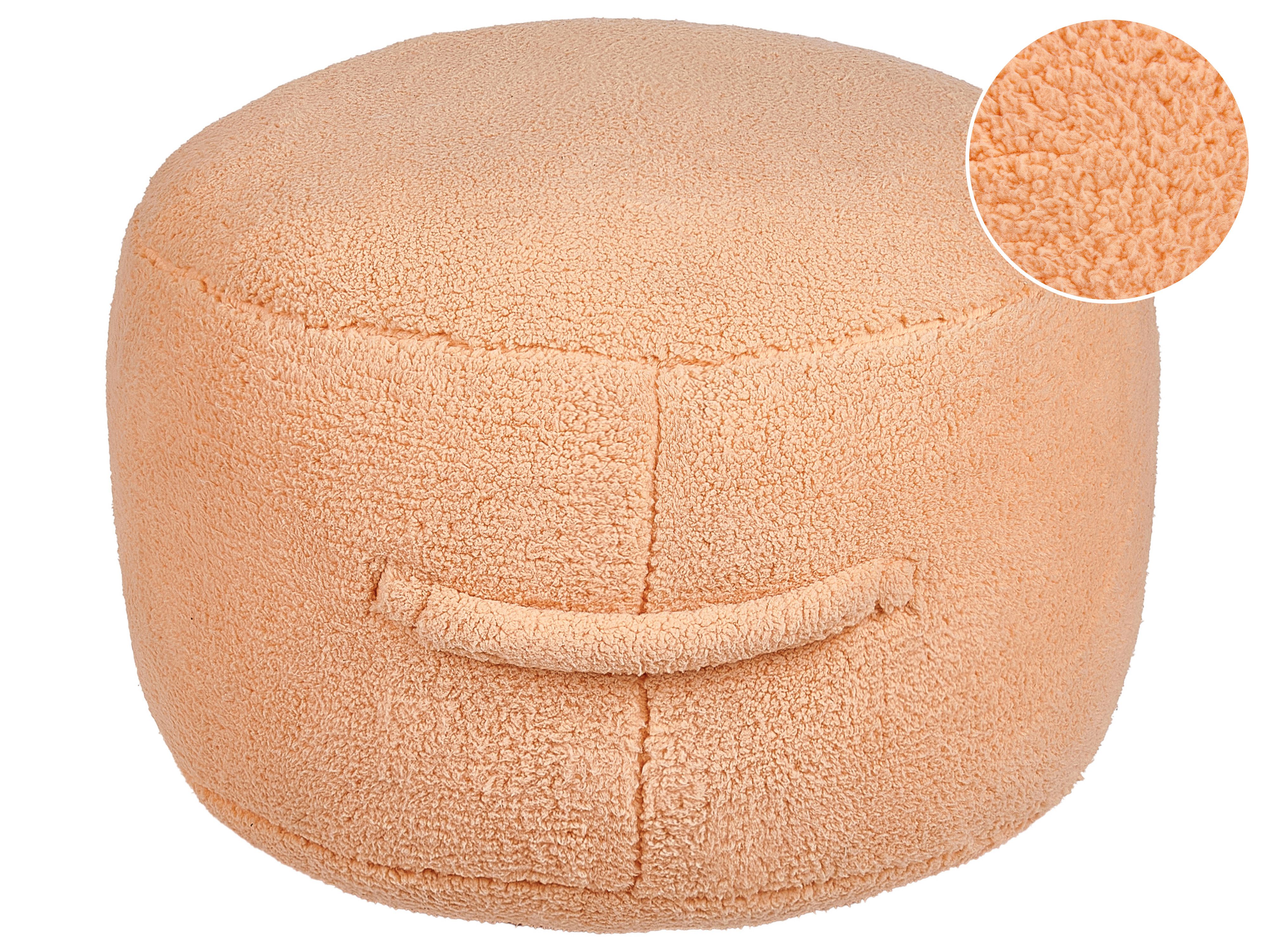 Pouffe ADLANA Boucle Orange