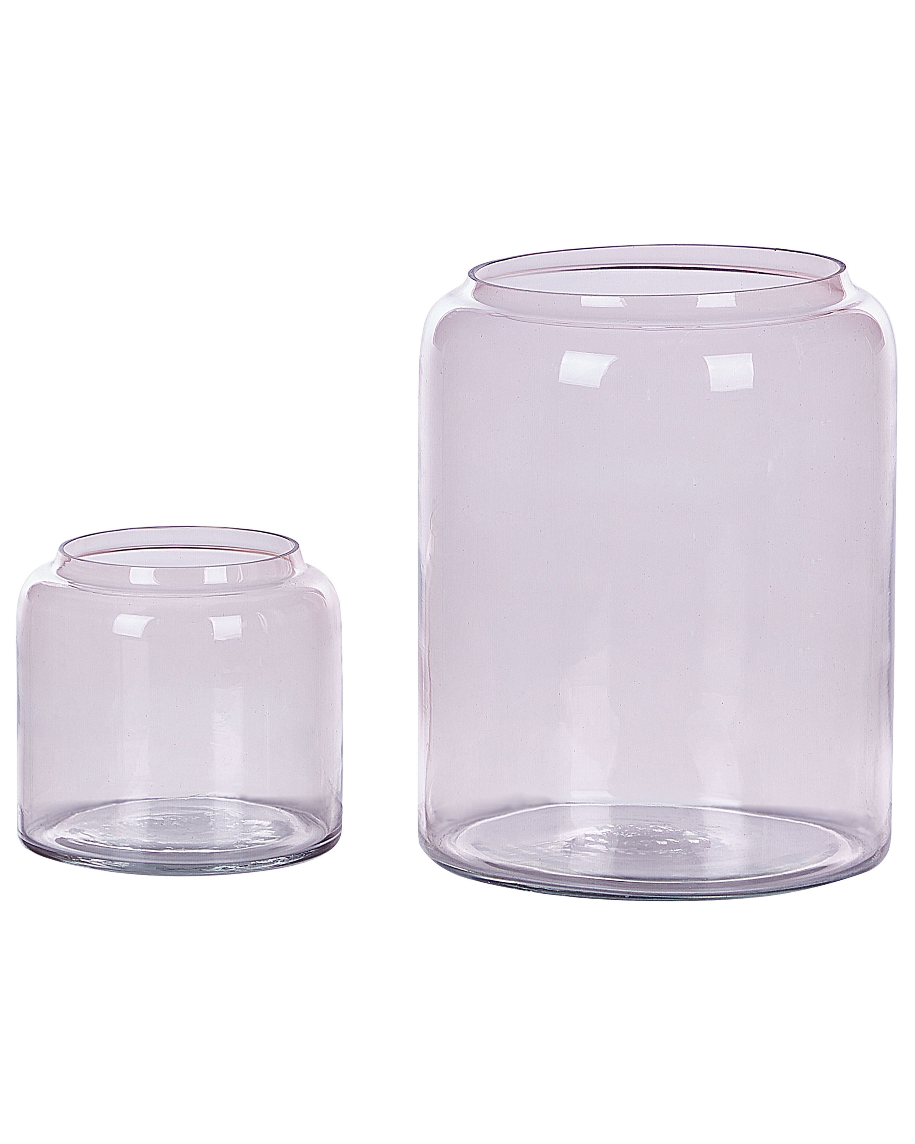 Decorative Vase RASAM Glass 20/11 cm Pastel Pink