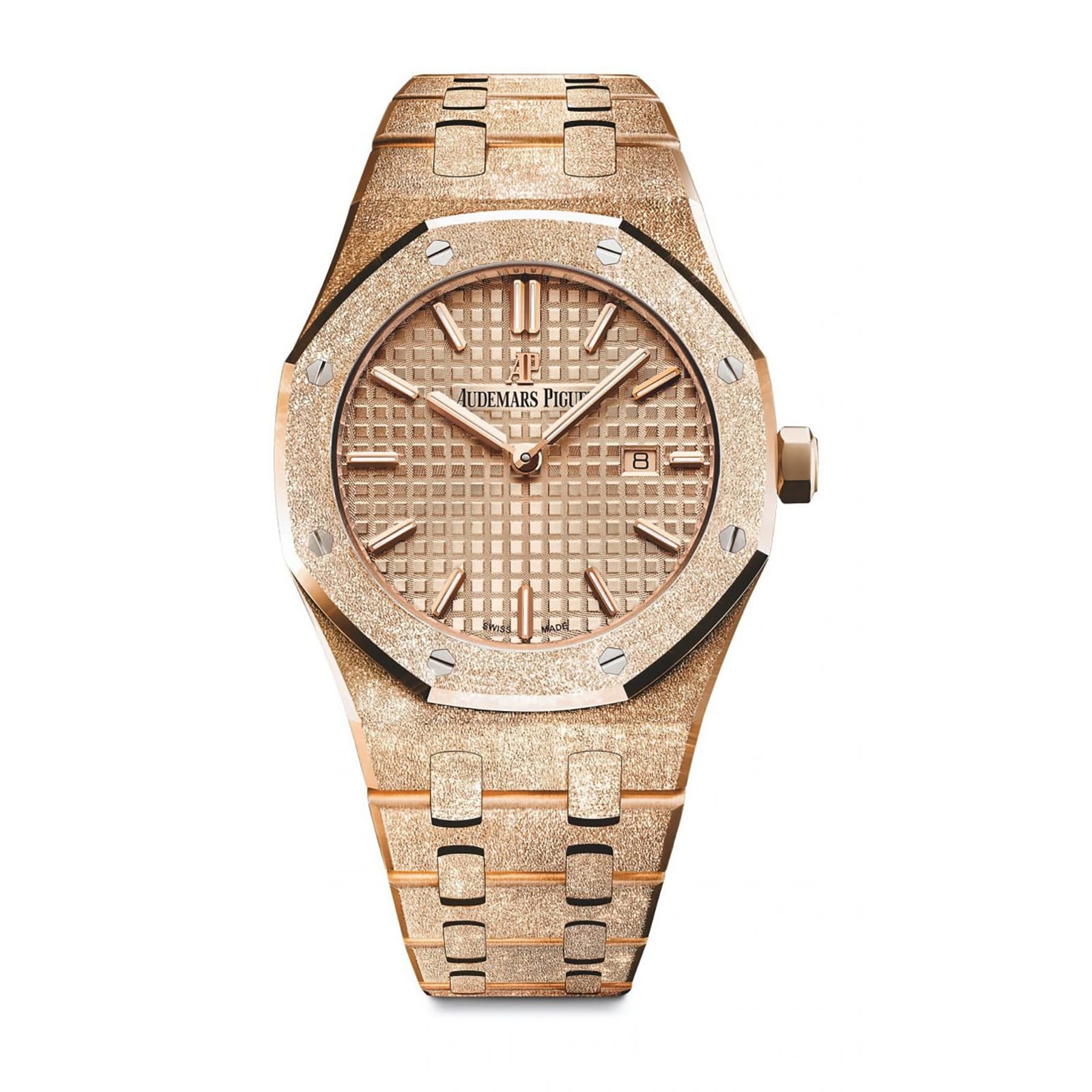Audemars Piguet Replica Watch Royal Oak Frosted Gold Quartz(1:1 replica) - Top club