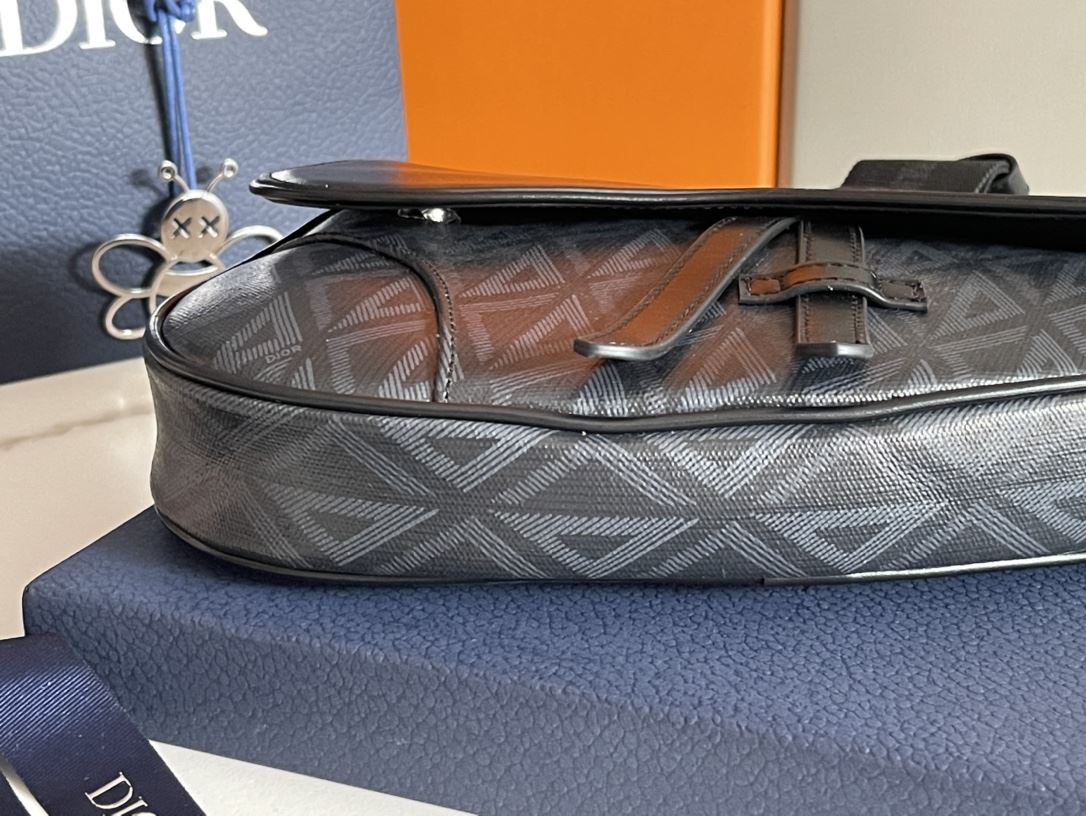 Saddle Bag Grey/Black For Women‎ 10in/26cm CD 1ADPO093CDP_H42E1:1High-quality replica