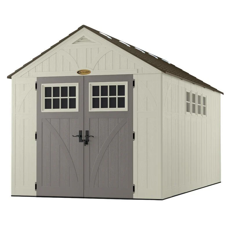 Suncast Tremont Plastic Storage Shed, 8 ft. W x 16 ft. D - BMS8165 - Image 2 Suncast Tremont Plastic Storage Shed, 8 ft. W x 16 ft. D - BMS8165 - Image 2