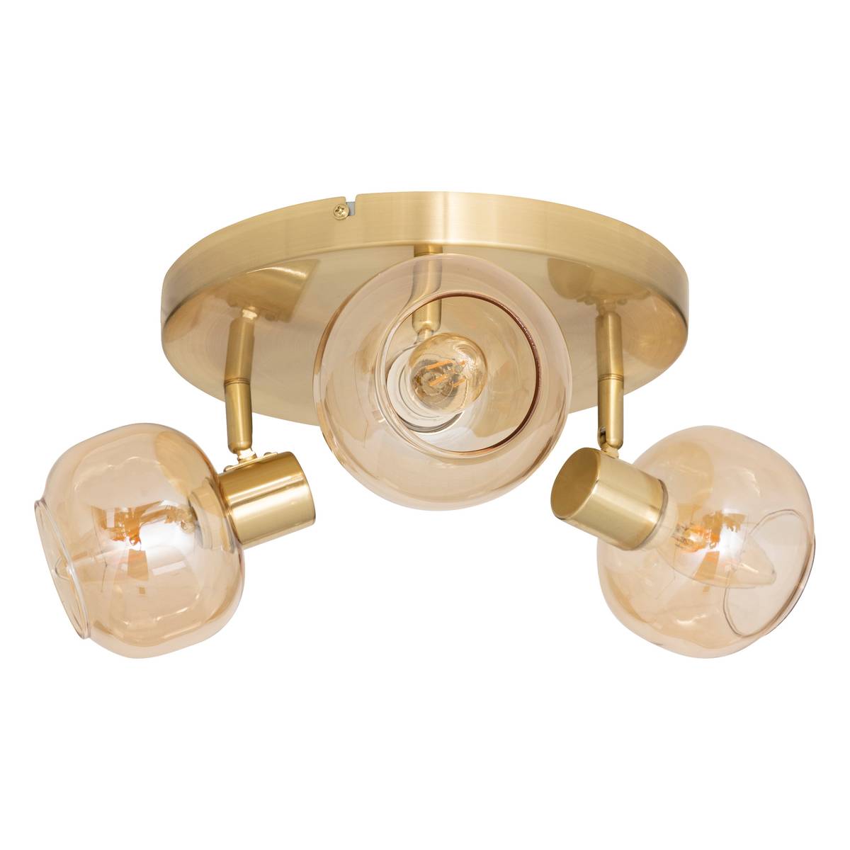 Ceiling Light "Pilia" Amber, 25x16 cm