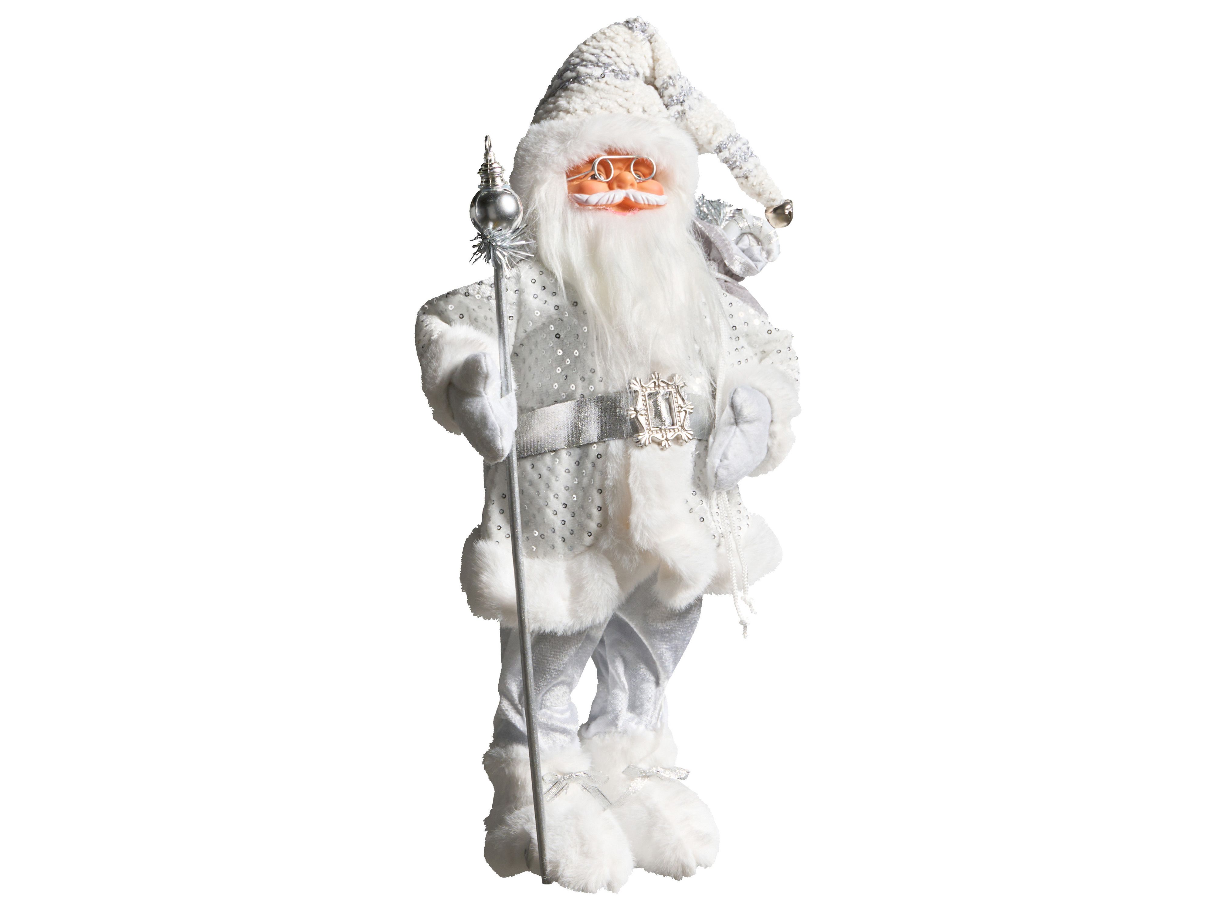 Christmas Decoration NELAUG Santa Claus 48 cm Silver