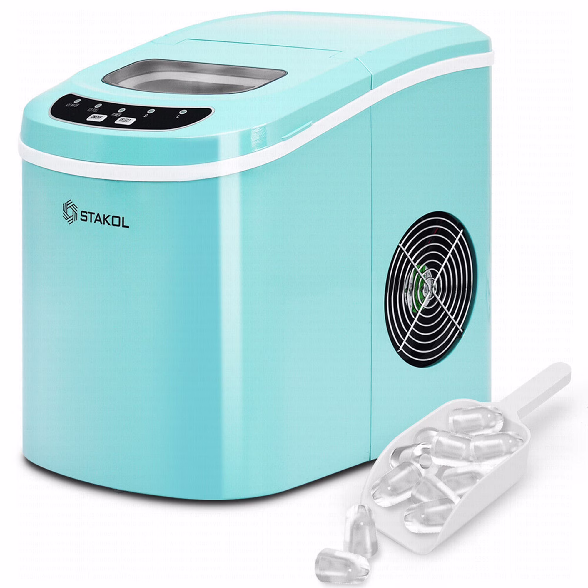 Costway Silver Portable Compact Electric Ice Maker Machine Mini Cube 26lb/Day - Image 9
