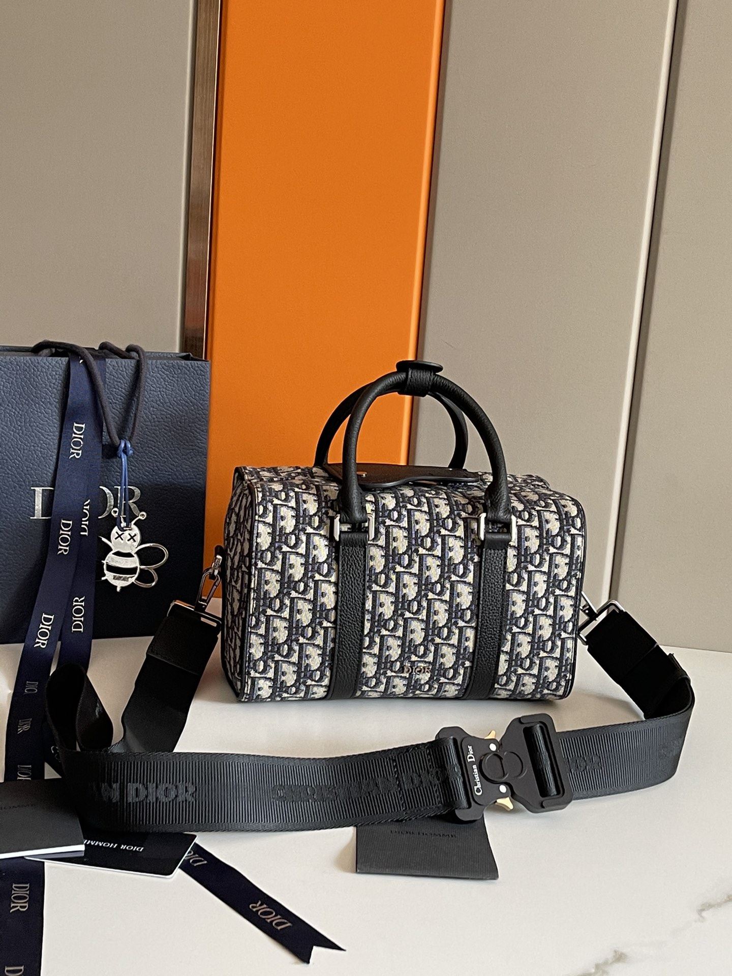 Dior Lingot 26 Bag Black For Women‎ 10 in/26cm CD 1ADDU114YKY_H27E1:1High-quality replica