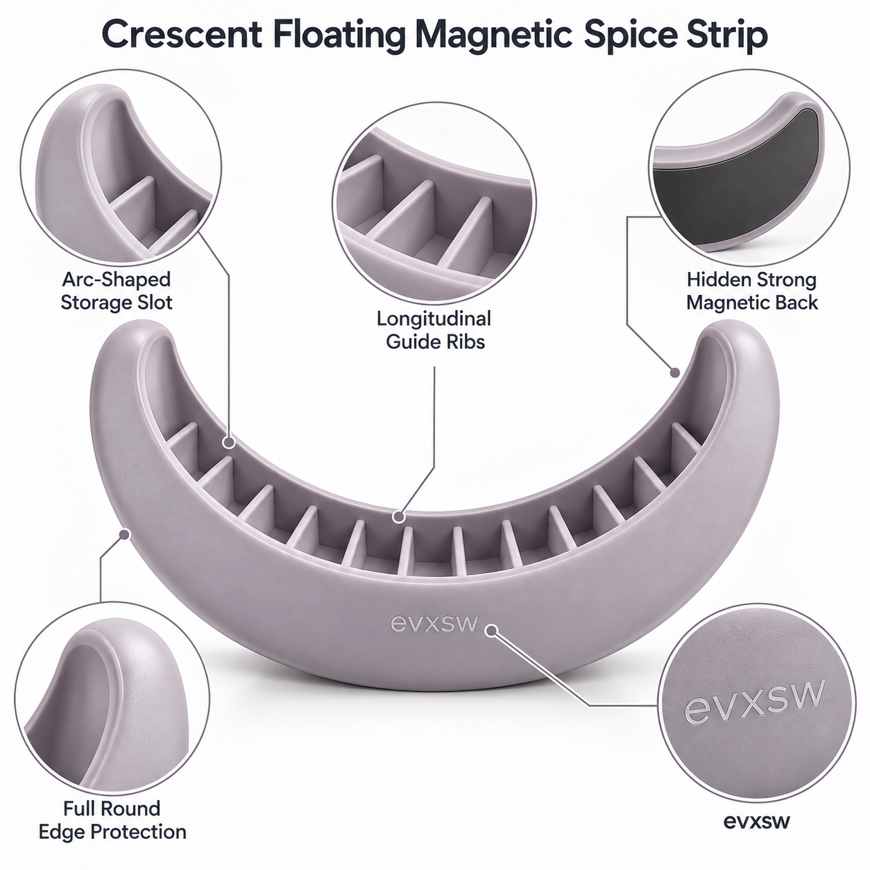 Crescent Floating Magnetic Spice Strip