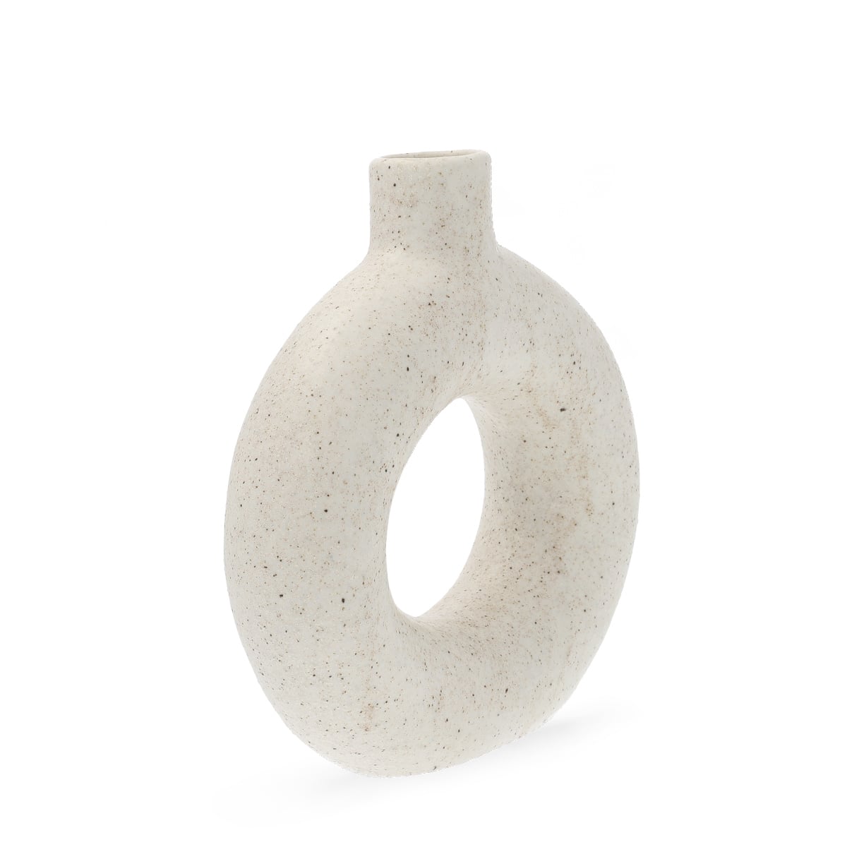 Wazon NOVO z dziurą biały 19x5,5x21 cm