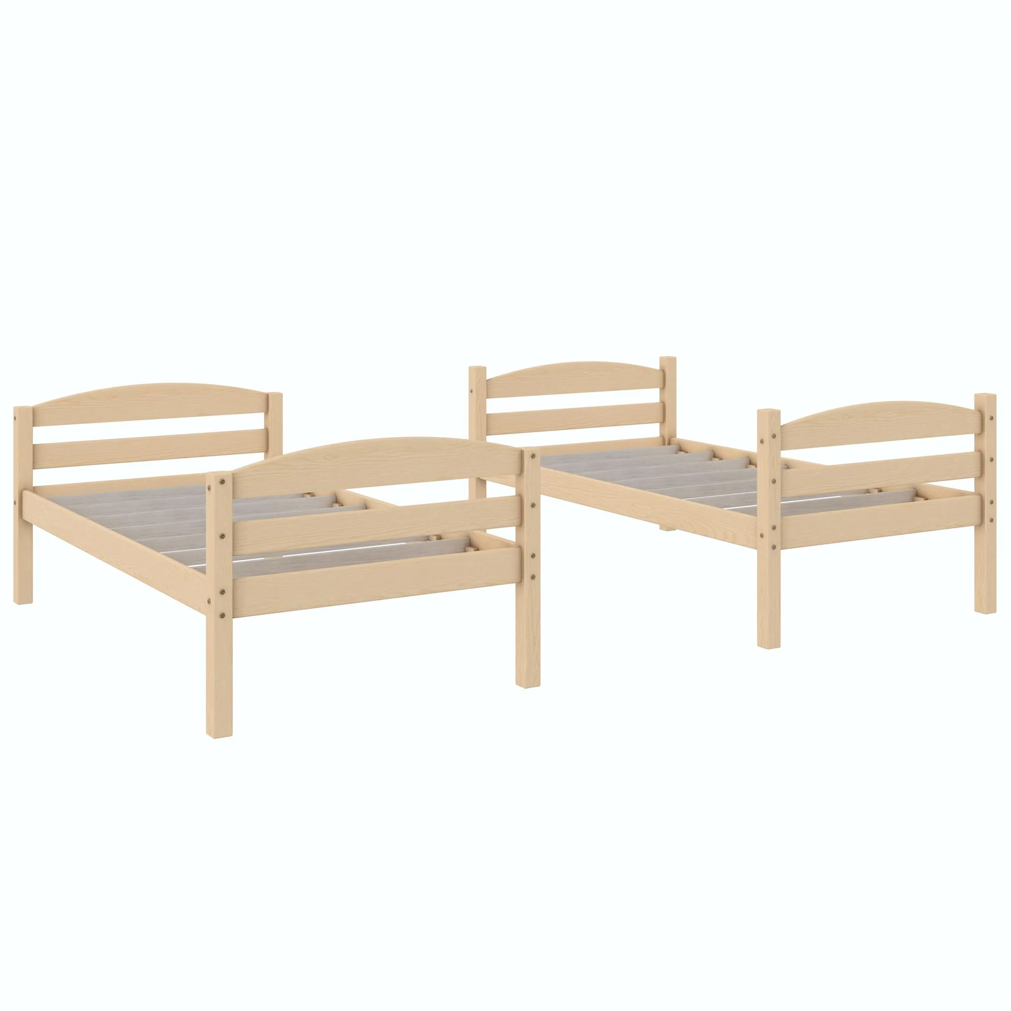Better Homes & Gardens Leighton Solid Wood Twin-over-Twin Convertible Bunk Bed, Vanilla - Image 47