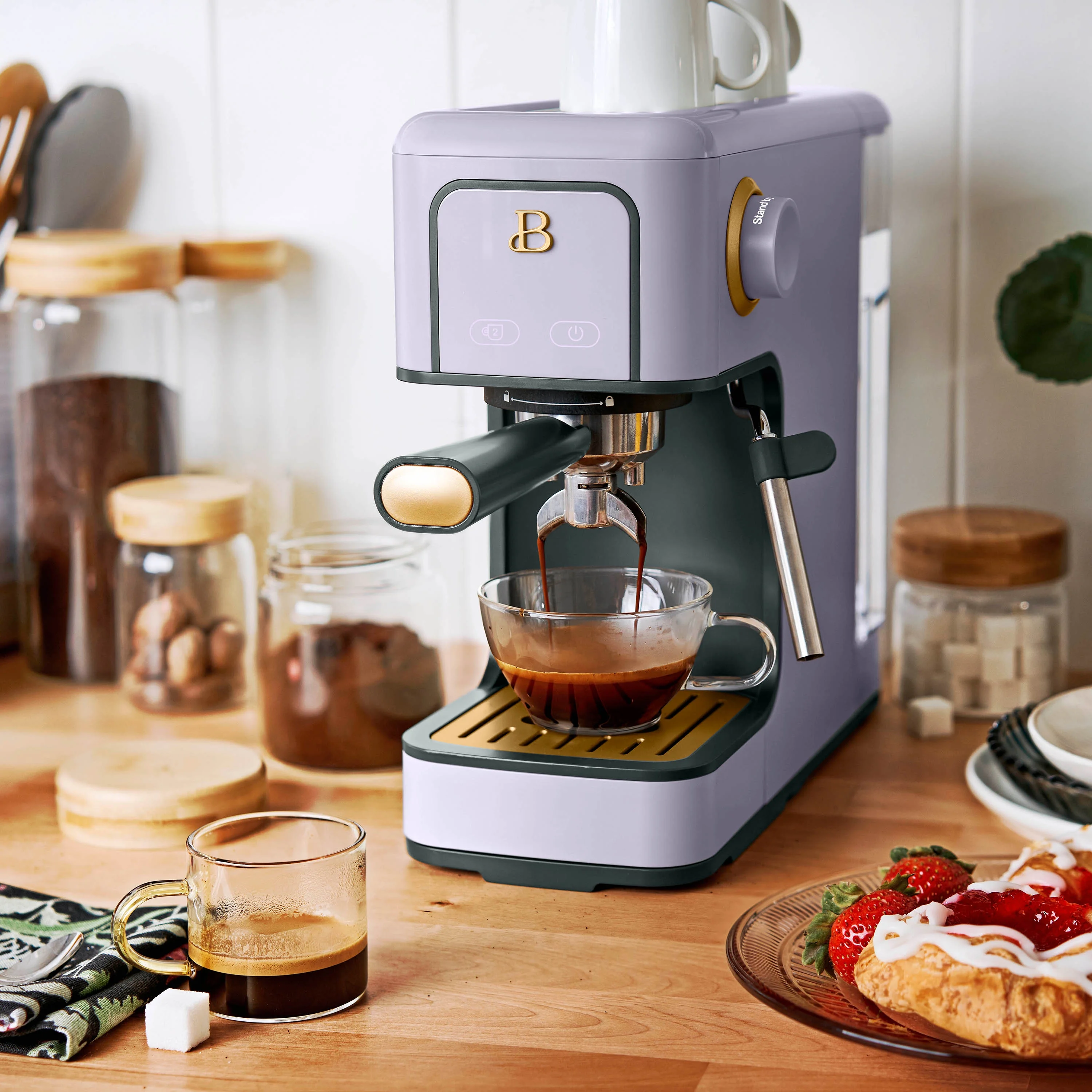 Beautiful Slim Espresso Machine with 20-Bar Pressure, Black Sesame by Drew Barrymore - Image 78