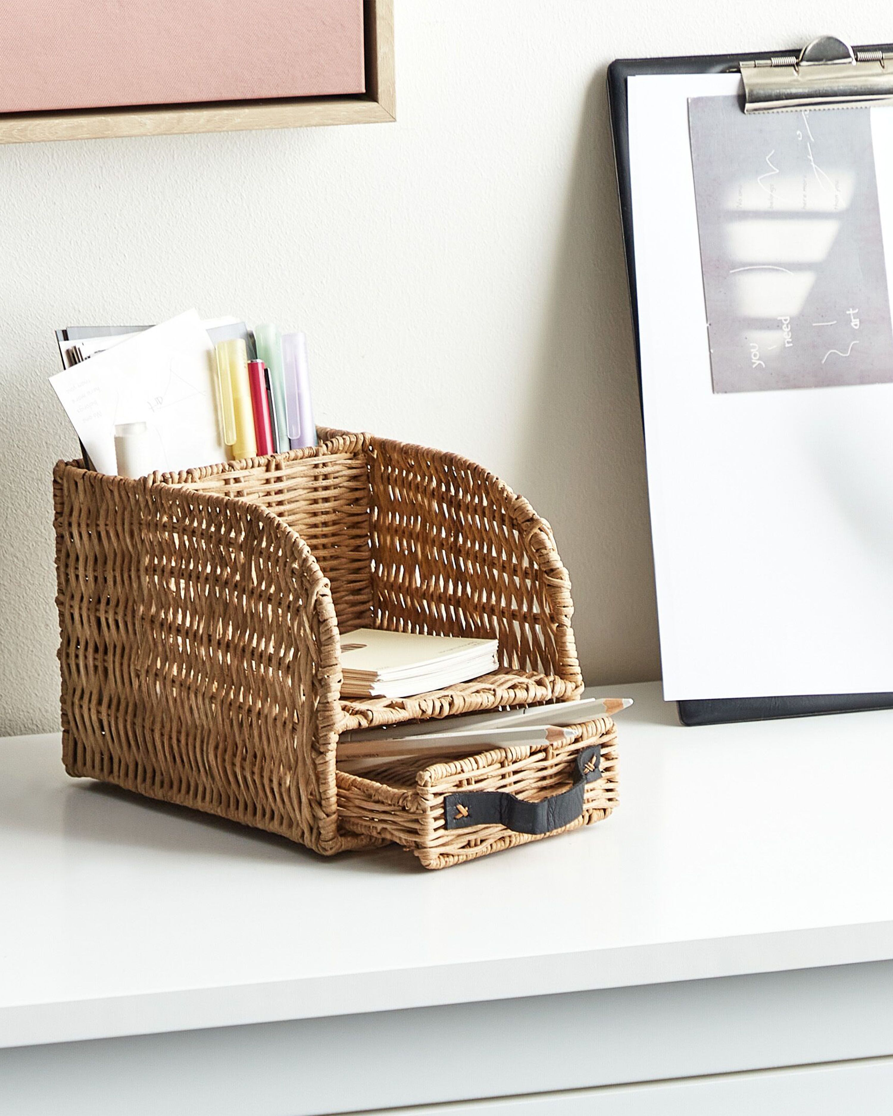 Paper Organizer MALPELO Rattan Natural