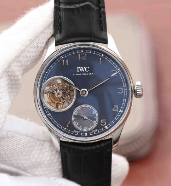 Replica IWC YLF AZ Portuguese Tourbillon Blue Dial A98900 - Top club