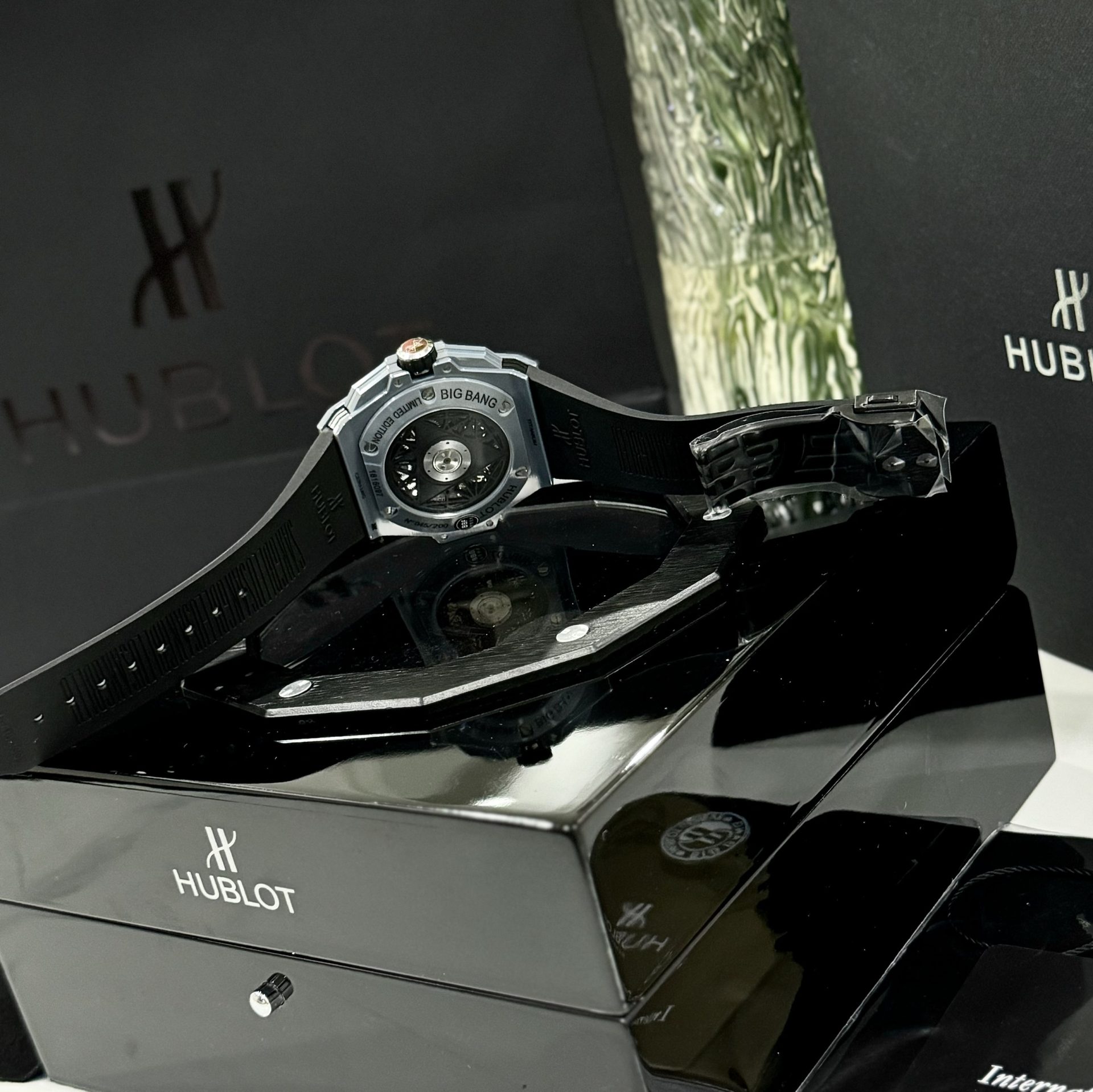 Hublot Replica 1:1 Watch Big Bang Sang Bleu ll Ceramic Gray Factory BBF 45mm - Top club