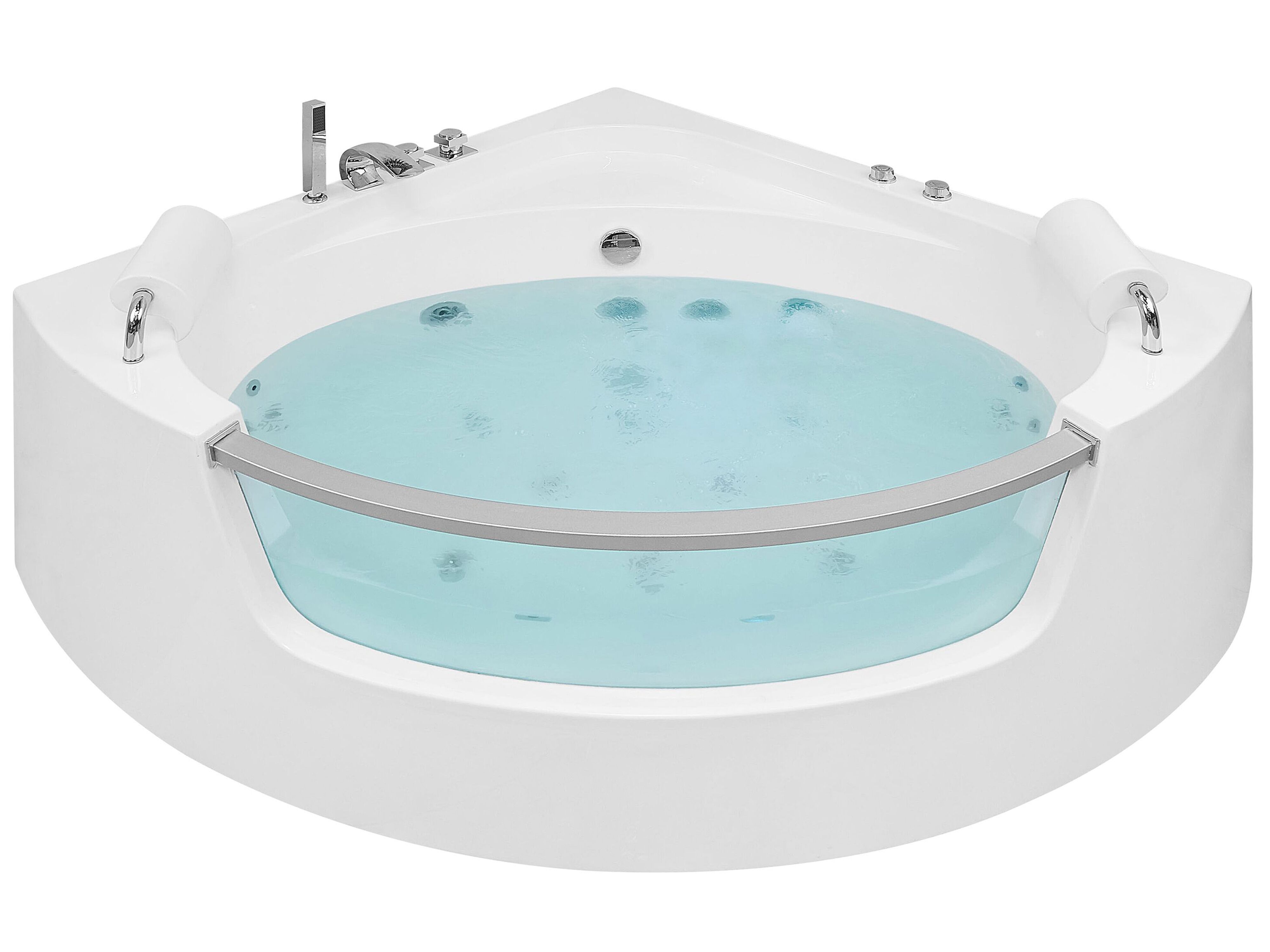 Corner Hot Tub with LED MANGLE 2010 x 1500 mm White