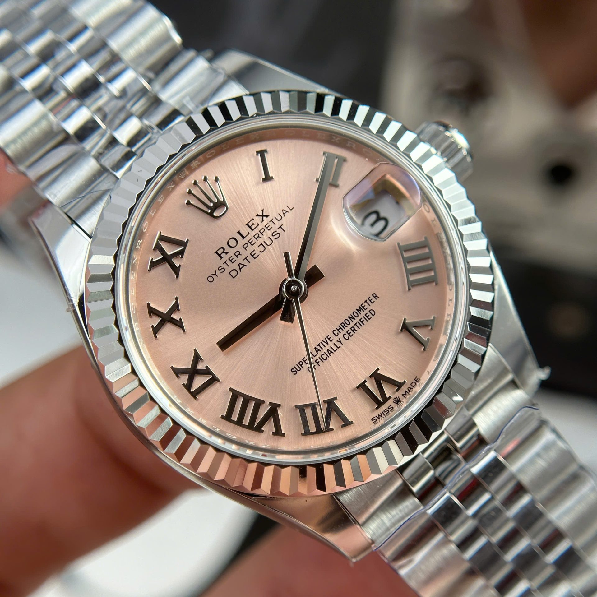 Rolex DateJust Replica Watch Women Dial Pink Automatic Movement THB Factory 31mm - Top club