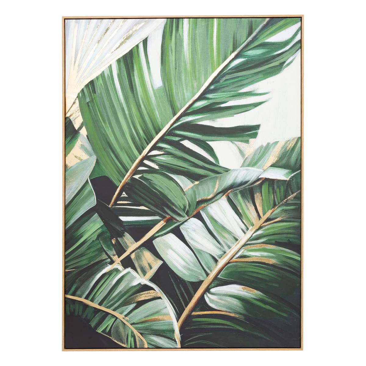 Framed painted canvas "Tahina" Multicolored, 100x140 cm