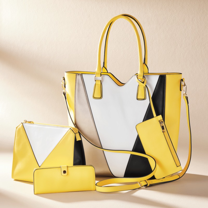 Colorblock Bag 4-Piece Set - MIDNIGHT VELVET CATALOG