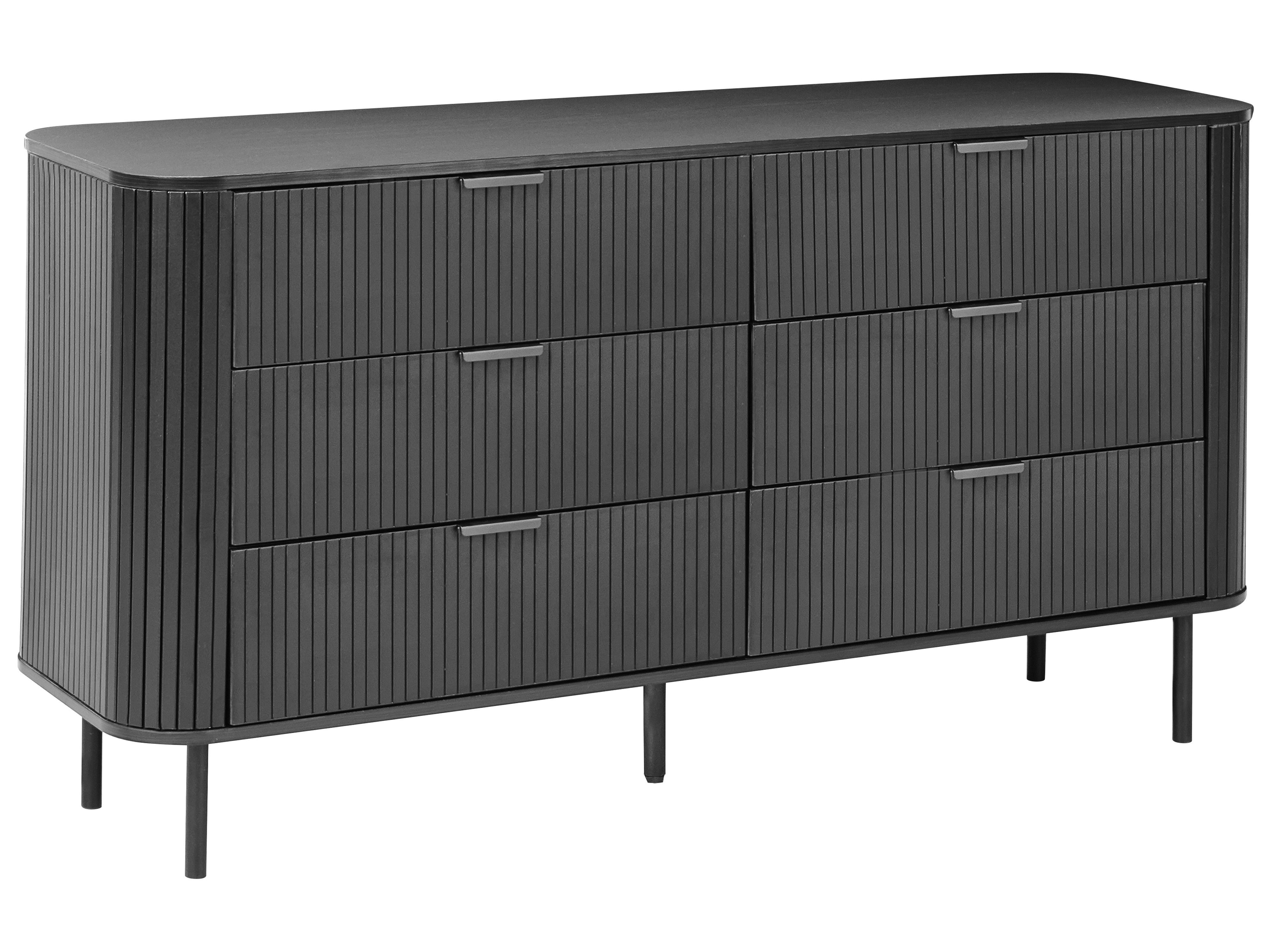 6 Drawer Chest BRADLEY Black