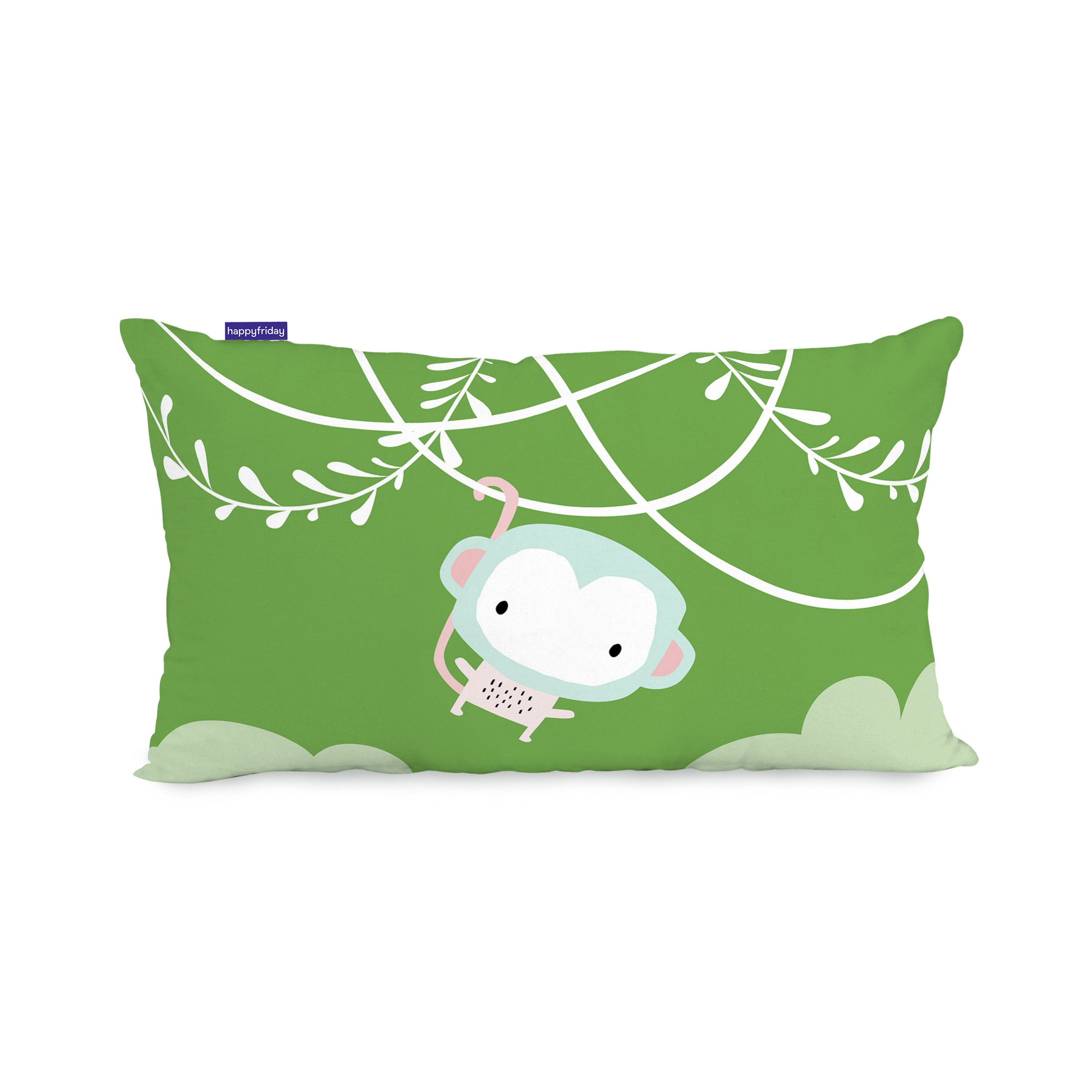Macaque Kussenhoes 50x30 cm Moshi Moshi, Veelkleurig, 100% katoen, de