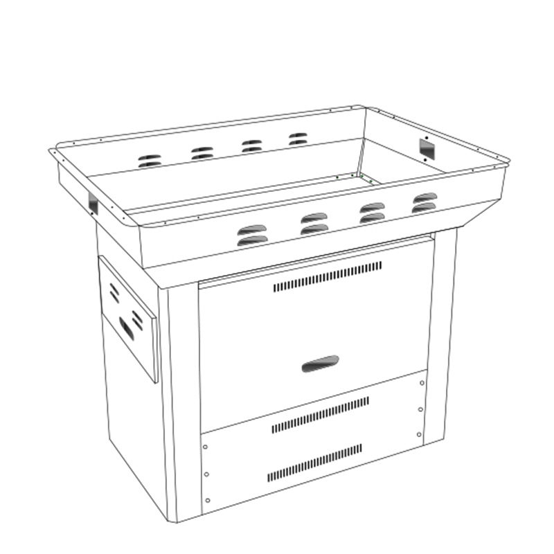 High Quality Commercial Smokeless Korean Metal Round BBQ Grill Table