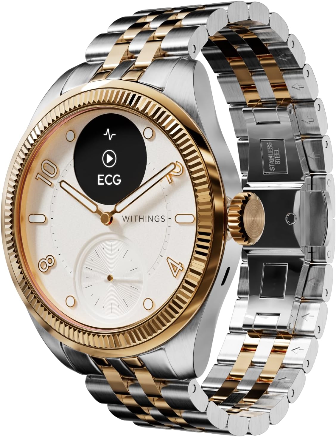 WITHINGS Scanwatch Nova Brilliant - Health Hybrid Smart Watch for Men & Women - SPO2  Temperature Monitoring  Sleep  Respiratory Health  Cycle Monitoring  30-Day Battery Life  Apple iOS/Android