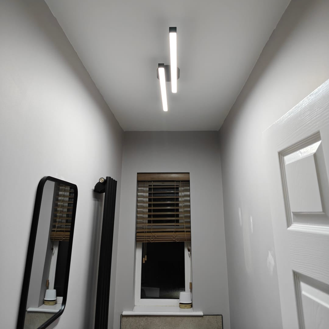 SlankLicht – Langwerpige Zwarte LED Plafondlamp