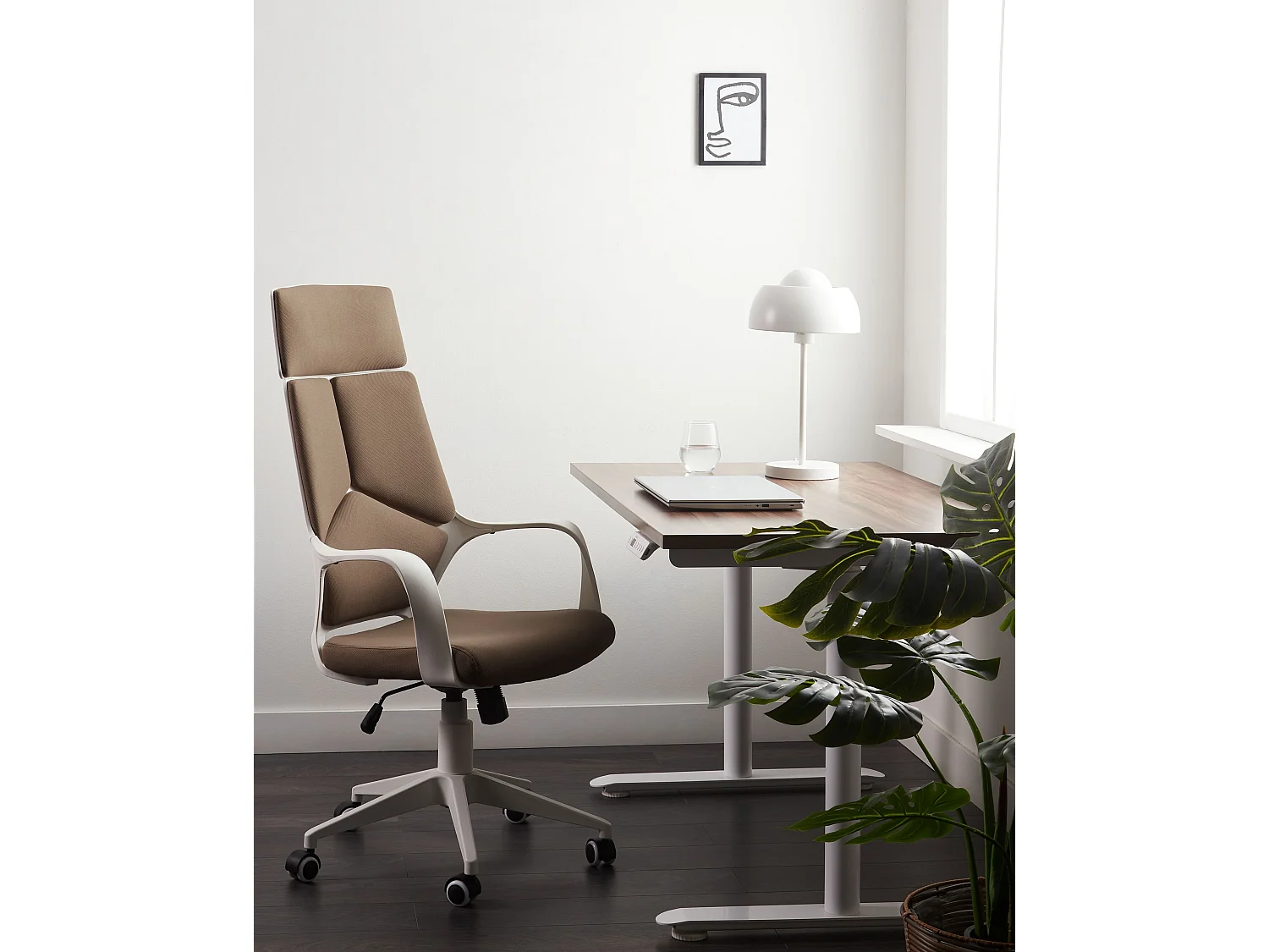 Chaise de bureau DELIGHT Marron