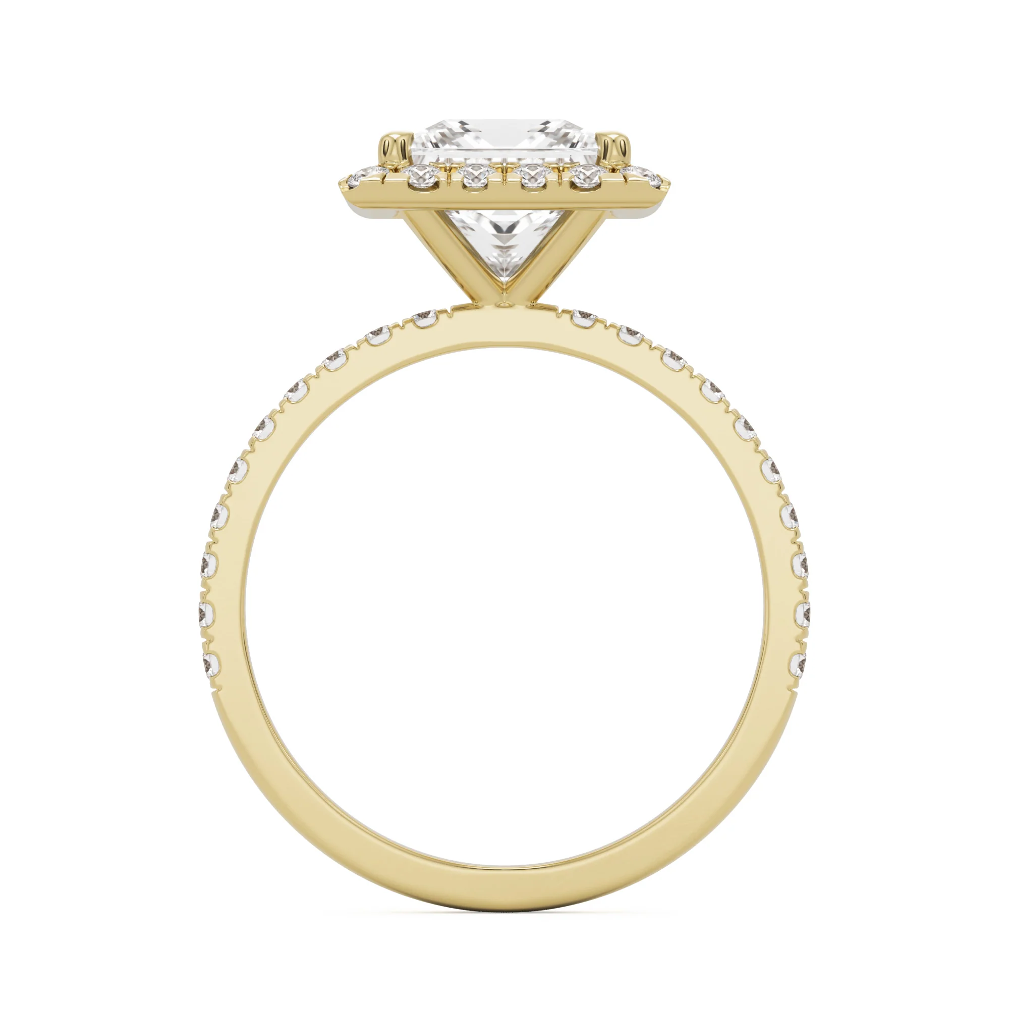 The Square Halo Pavé