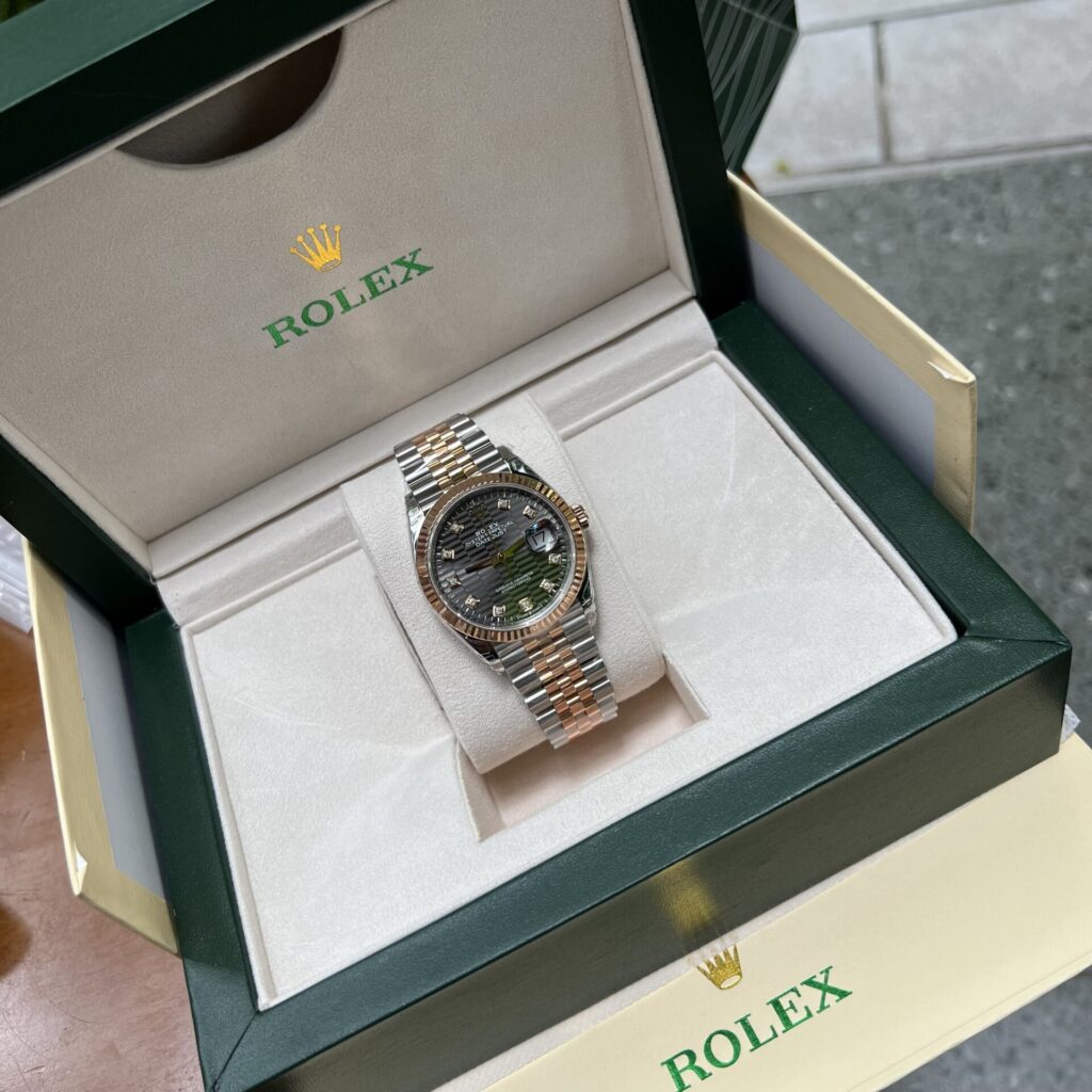 Rolex Replica 1:1 Watch DateJust 126231 Dark Grey Dial Demi Strap VSF 36mm - Top club