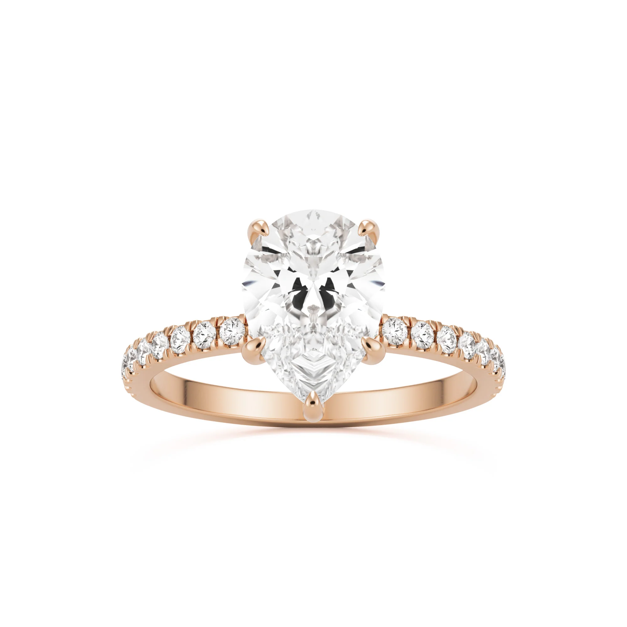 The Pear Hidden Halo Pavé