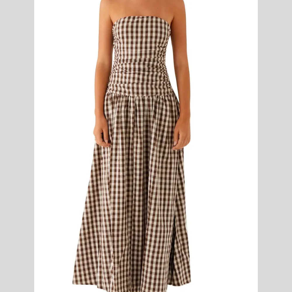 Printed Maxi Dress with Spaghetti Straps - ZKZOOK