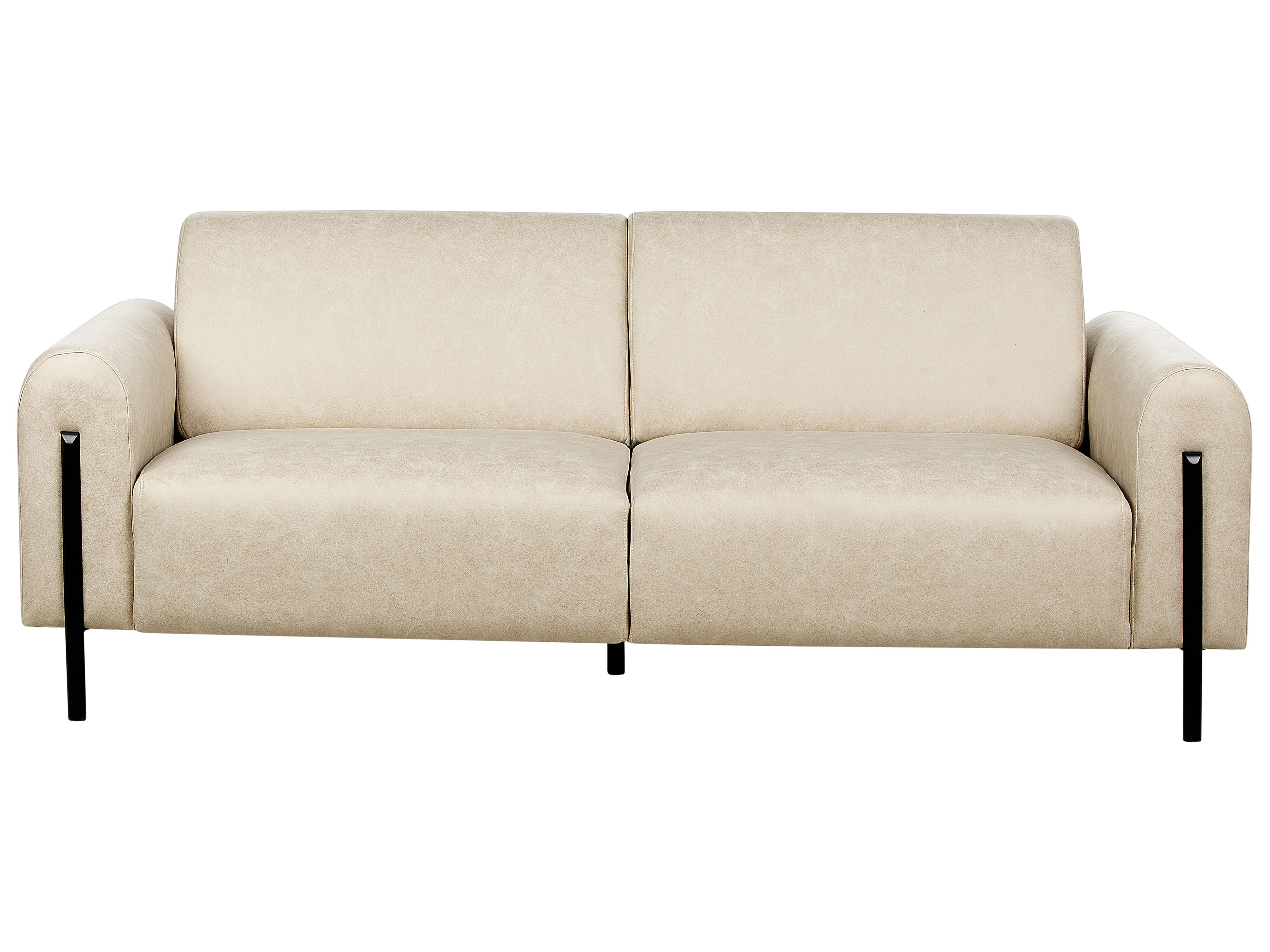 Sofa 3 Seater ASKIM Fabric Beige