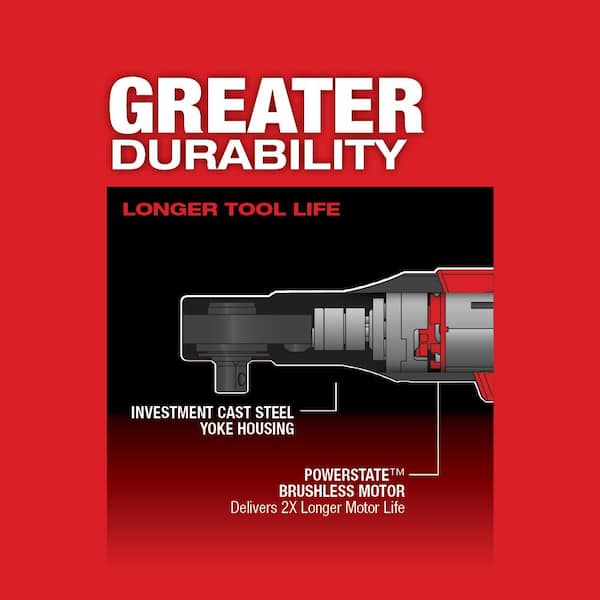 M12 FUEL 12V Lithium-Ion Brushless Cordless 3/8 in. Ratchet with M12 2.0Ah Battery - Image 4