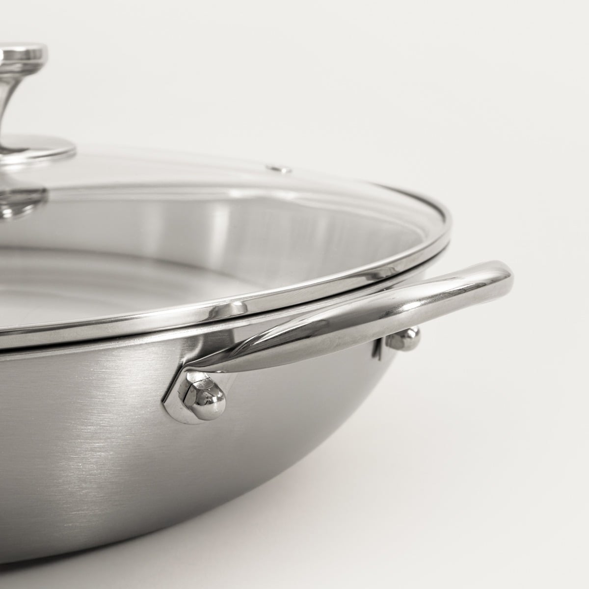 Wok ARDEN ze stali nierdzewnej 34 cm
