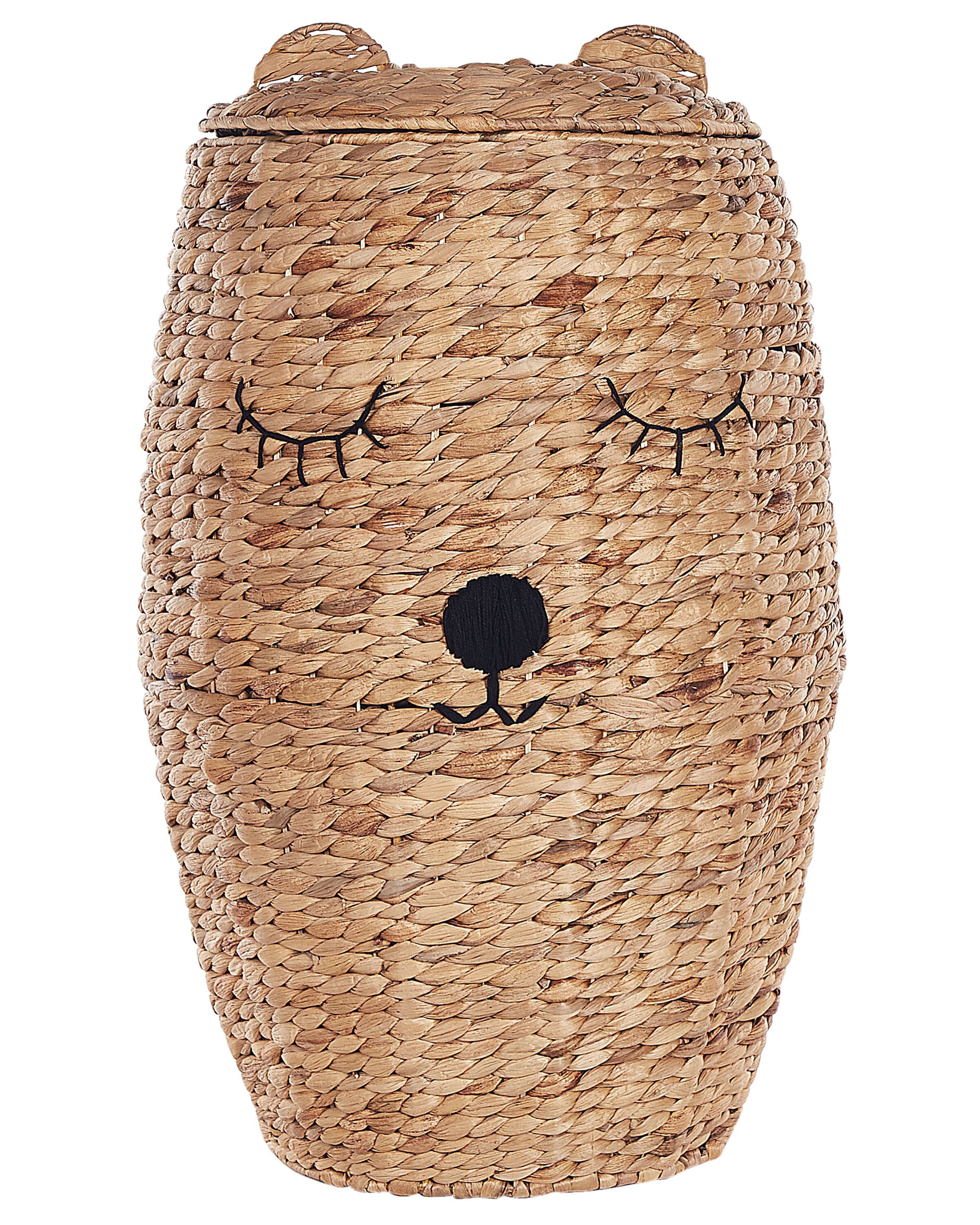 Kids Basket Teddy Bear SAMBUR Wicker Natural