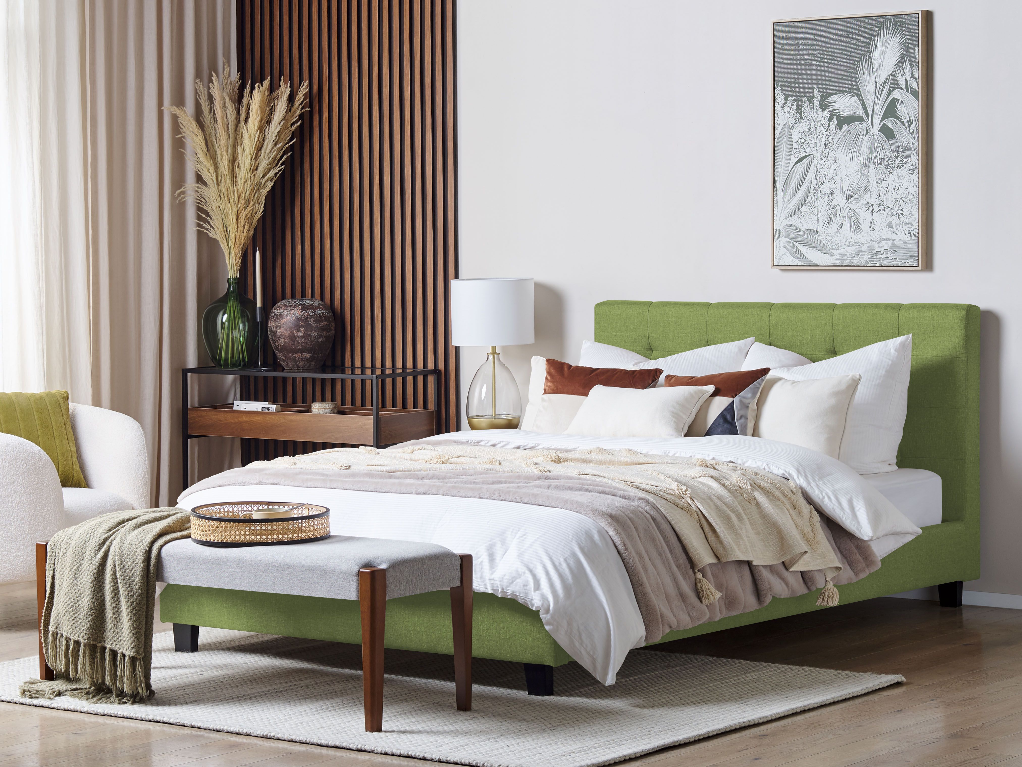 Waterbed Fabric LA ROCHELLE 180 x 200 cm (EU Super King) Green
