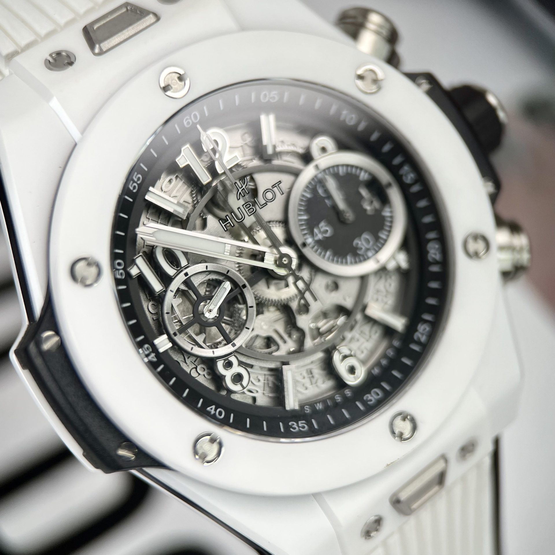 Hublot Replica 11 Watch Big Bang Unico White Ceramic Factory BBF 42mm - Top club