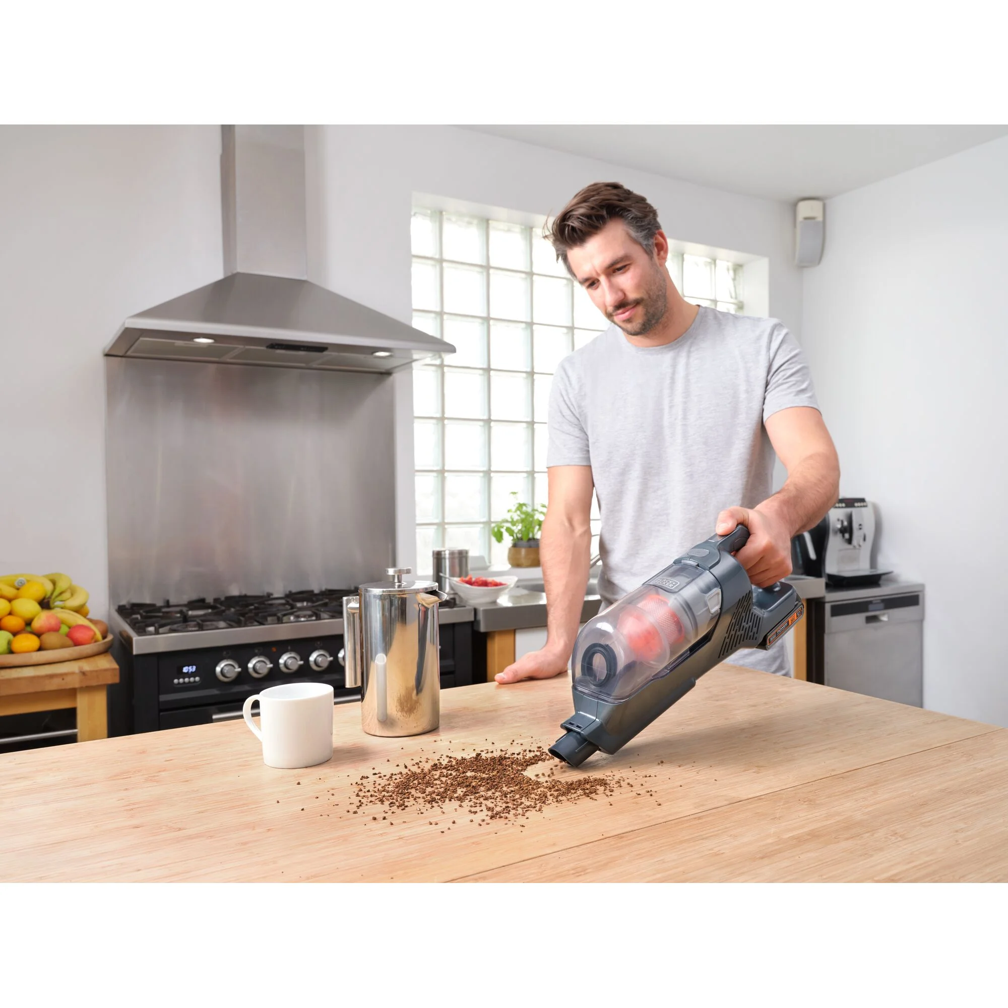BLACK+DECKER POWERSERIES+ 20V MAX* Cordless Stick Vacuum Kit, for Carpet and Hard Floors, Convertible to Handheld, 44 Minute Run-time, for Daily Cleaning, BHFEA18D1