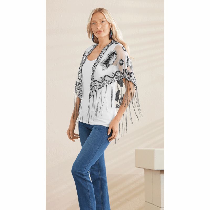 Butterfly Shawl - MIDNIGHT VELVET CATALOG