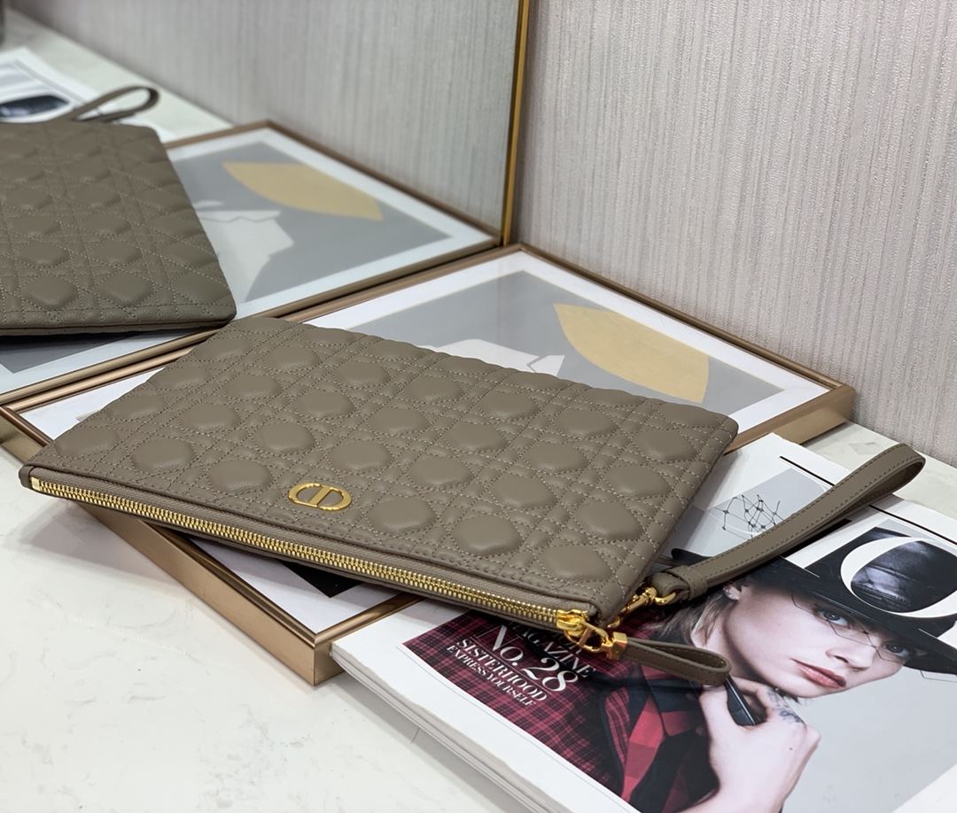 Lagre Dior Caro Daily Pouch Pink/Black/Blue/Brown For Women‎ 12in/30cm CD S5086UWHC_M81P1:1High-quality replica