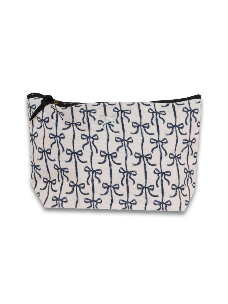 0126-BAG-TOTE-POUCH-BLKBOW - Simply Southern Outlet
