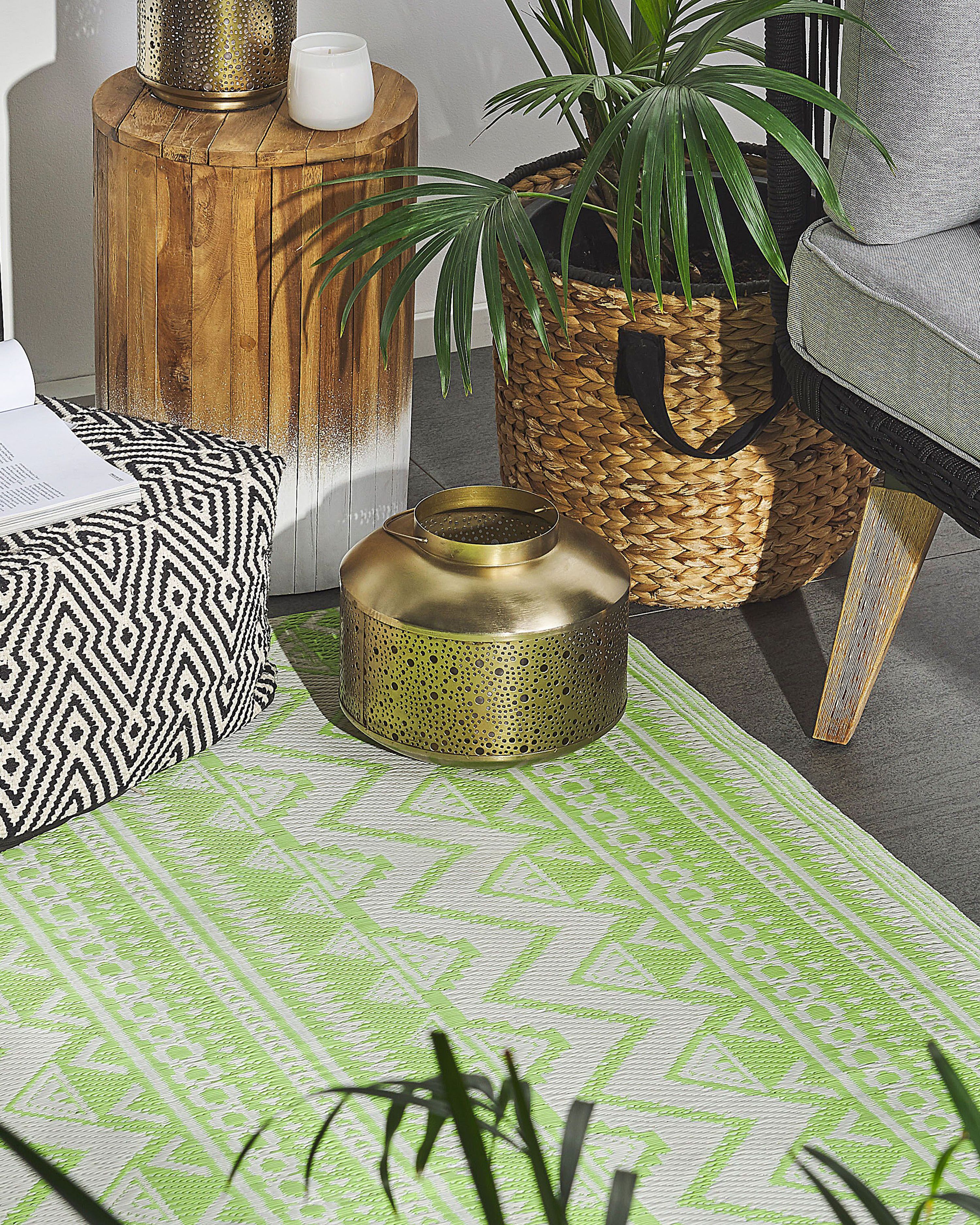 Outdoor Rug NAGPUR Light Green 120 x 180 cm