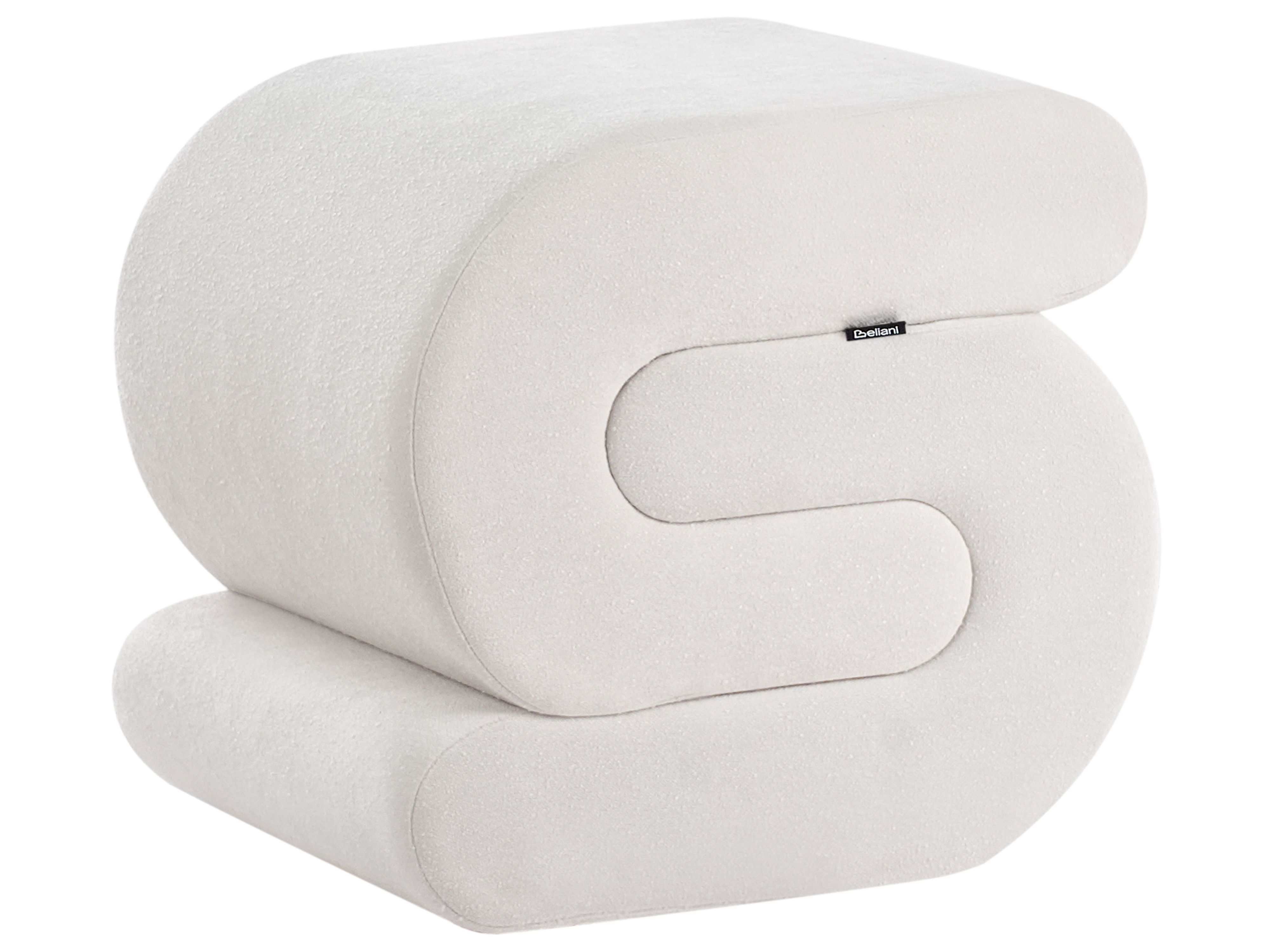 Pouffe ARCADIA Chenille Off-White