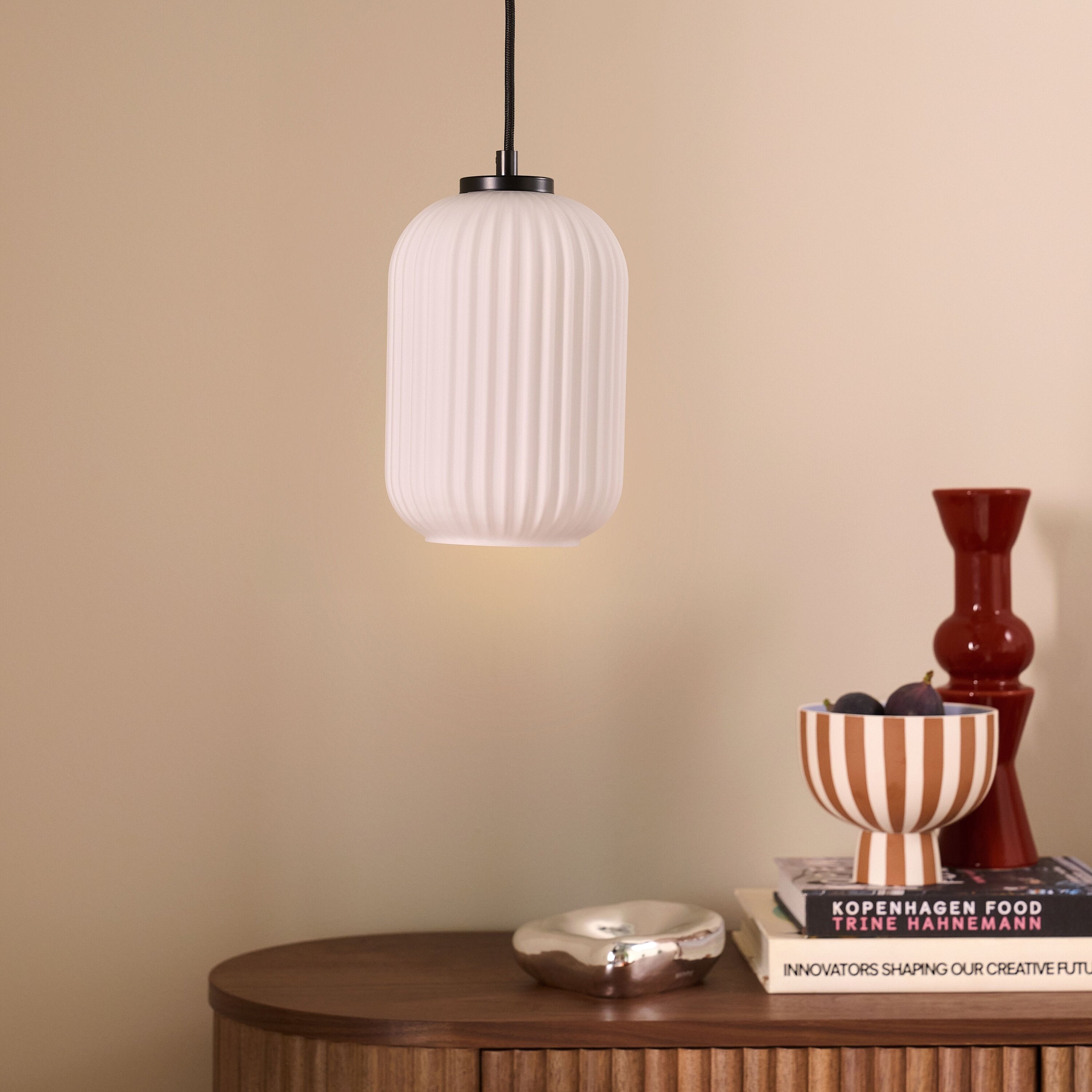Blokker Ribba Hanglamp - Opaalglas