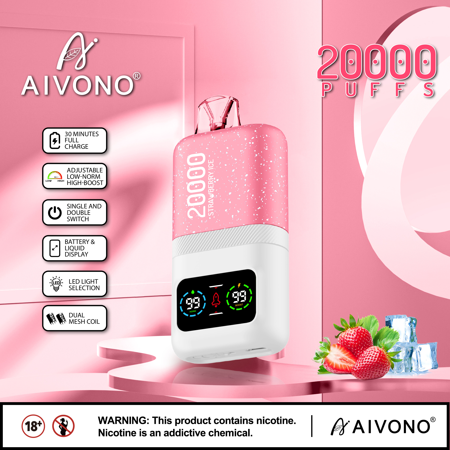 AIVONO AIM MAGIC 20000 Puffs Disposable Vape