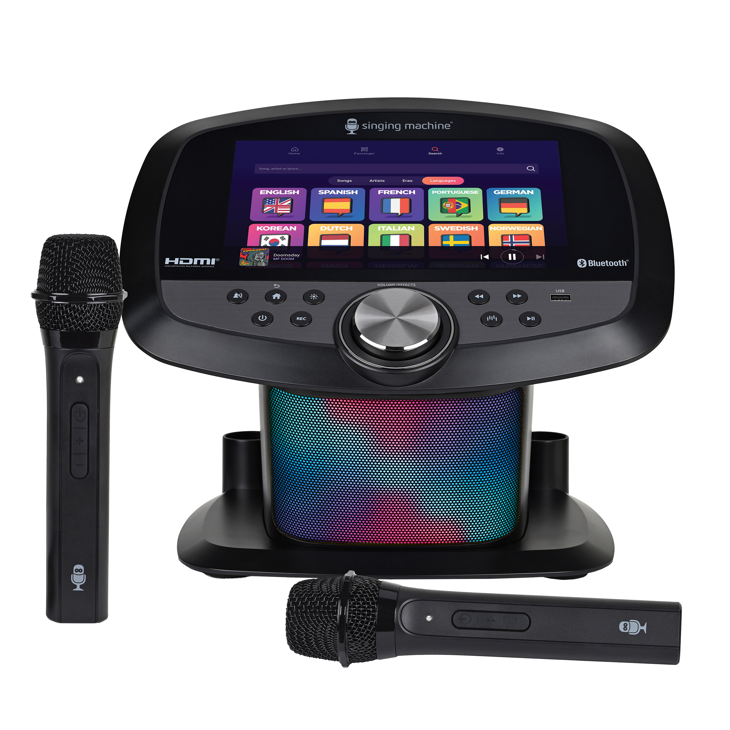 Singing Machine Ultimate Karaoke Party System with Vocal Removal & Charging Mics - Image 2