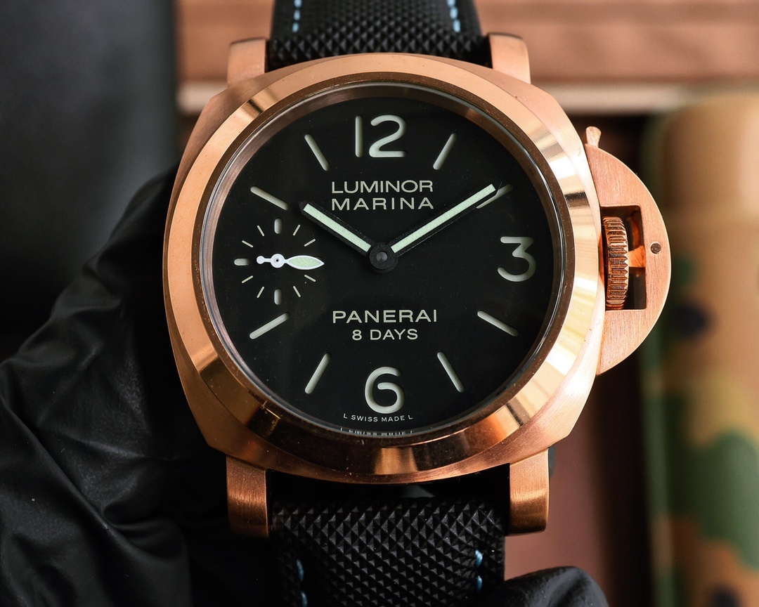 Panerai Luminor Marina 8 Days Manual-winding Black Dial 44 mm Men's Watch PAM00510(1:1 replica) - Top club