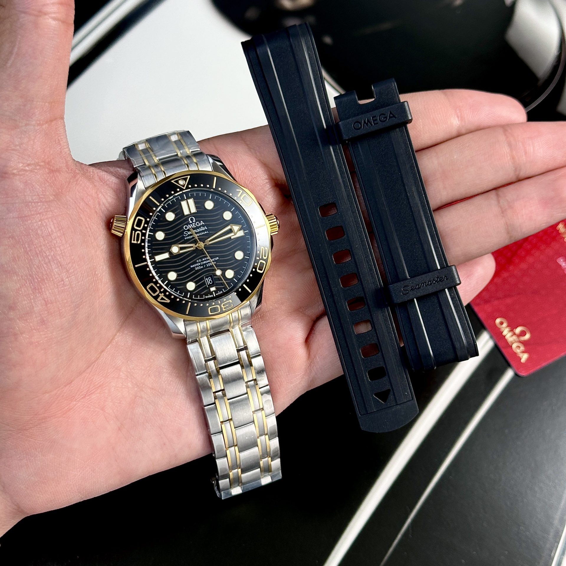 Omega Replica 1:1 Watch Seamaster Diver 300M Demi Gold Factory VS 42mm - Top club