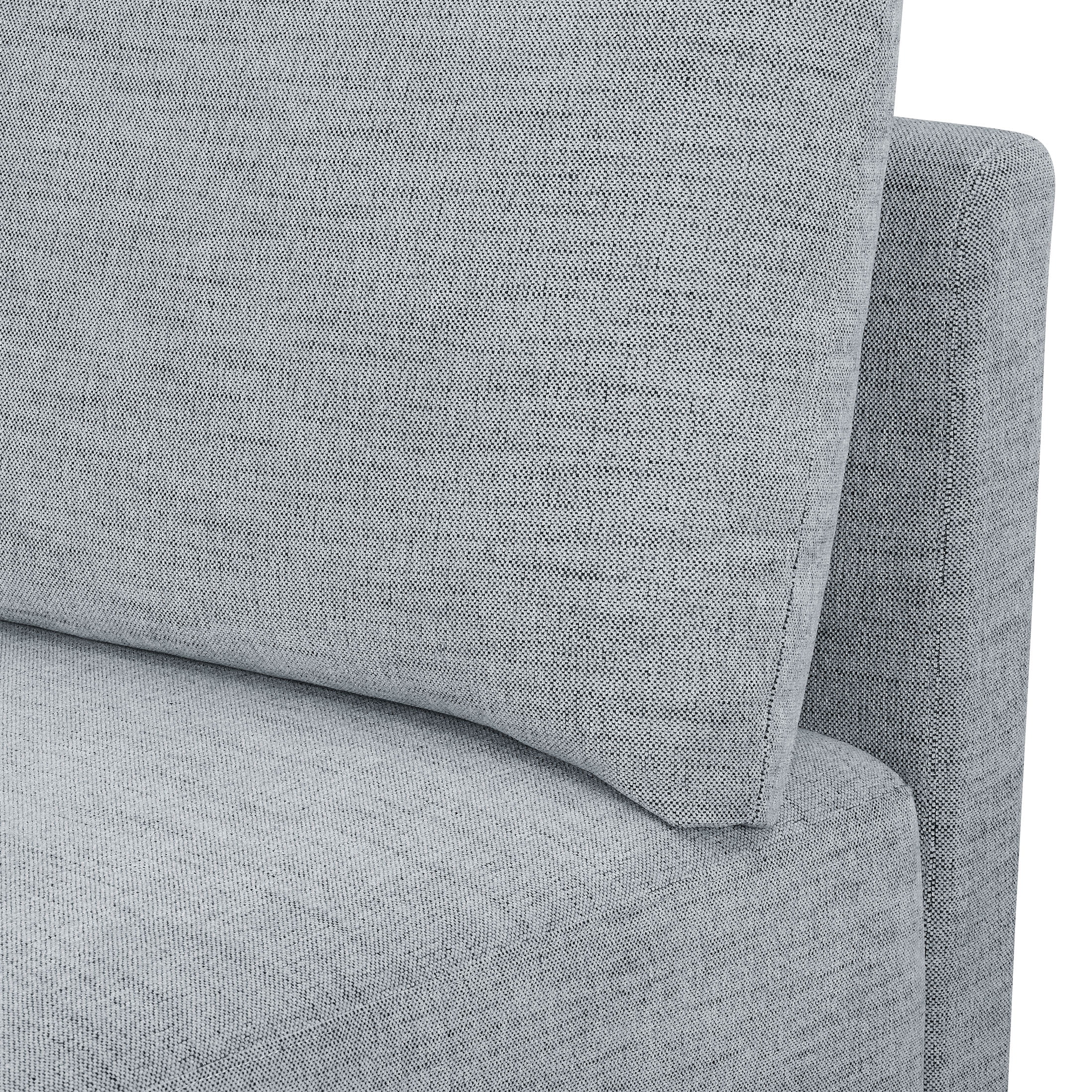 Beautiful Drew Modular Sectional Sofa with Ottoman by Drew Barrymore, Gray Fabric - Image 14