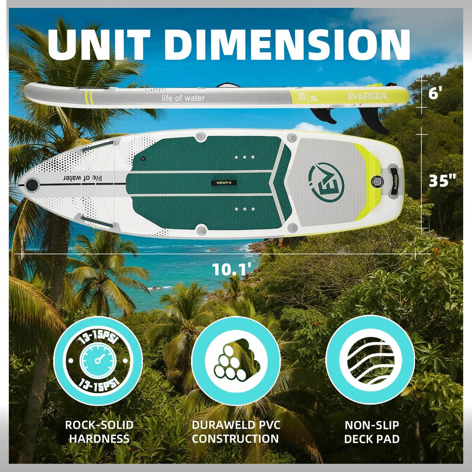 MSEASFREE Inflatable Paddle Board Stand up Paddle Board with Premium SUP Accessories - Image 17